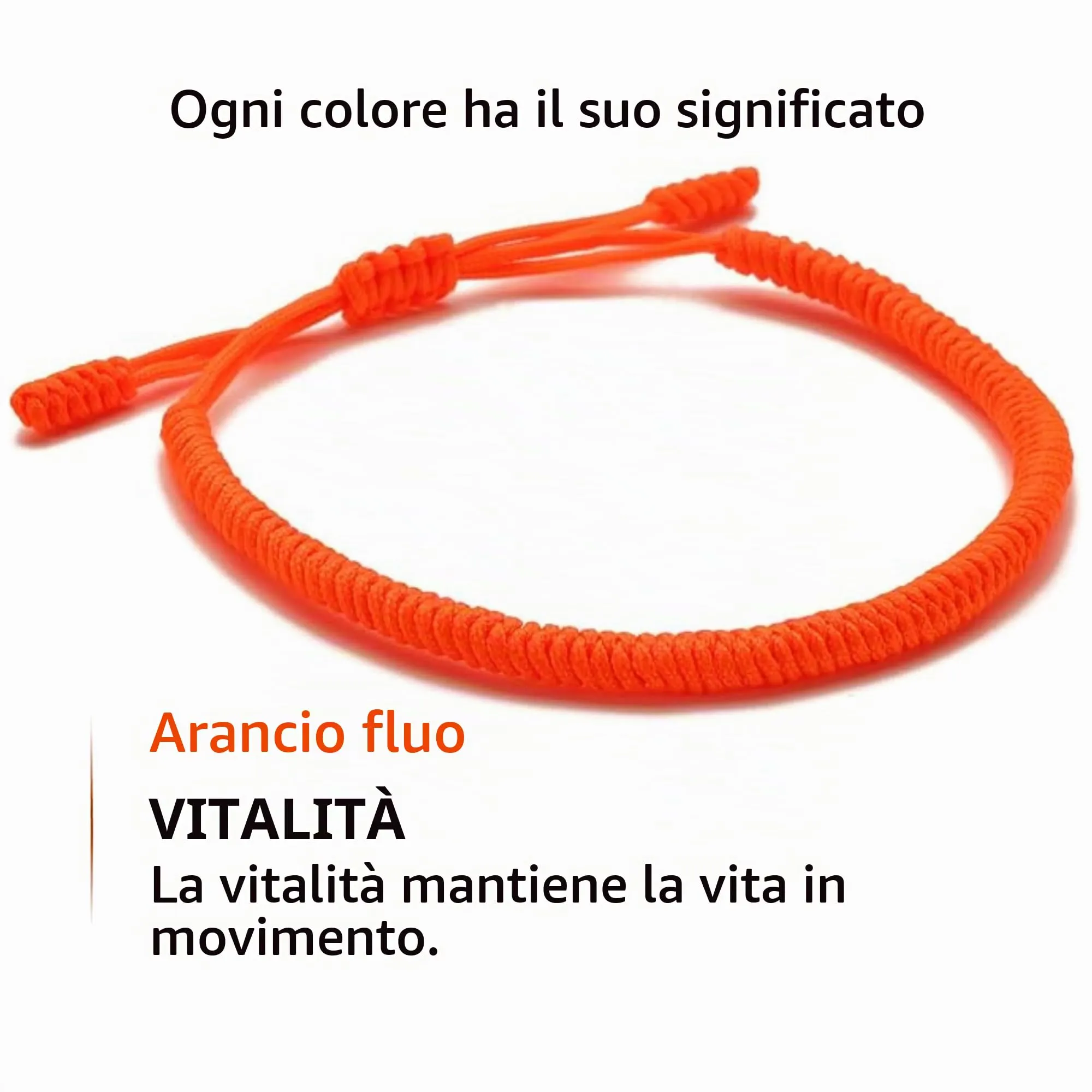 Lucky Buddhist Bracciale Tibetano Buddista Regolabile in Corda Intrecciata con Portachiavi Buddha in Legno - immagine 3