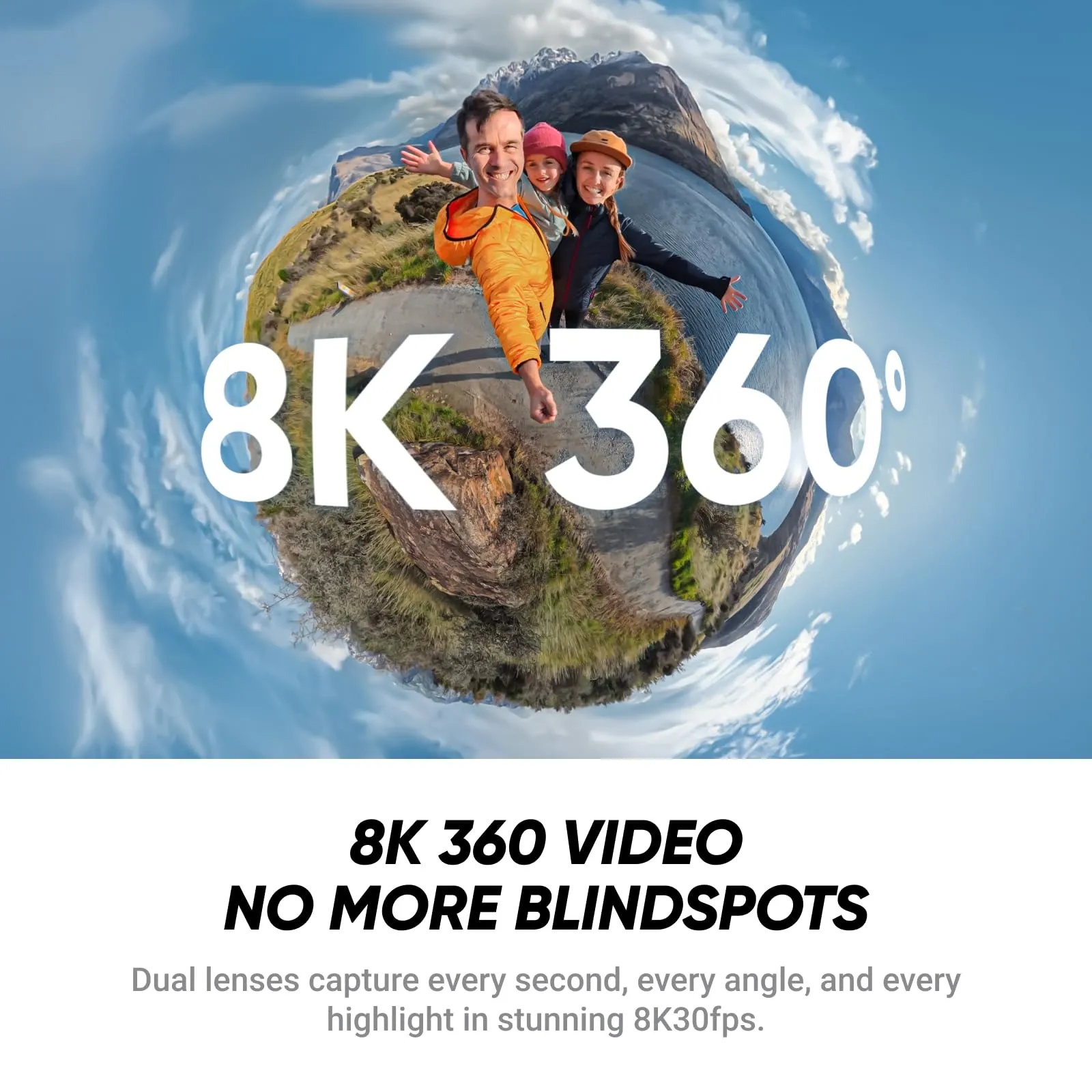 Insta360 X4 Air Bianco Artico - Videocamera 8K 360fps, 165g - immagine 3