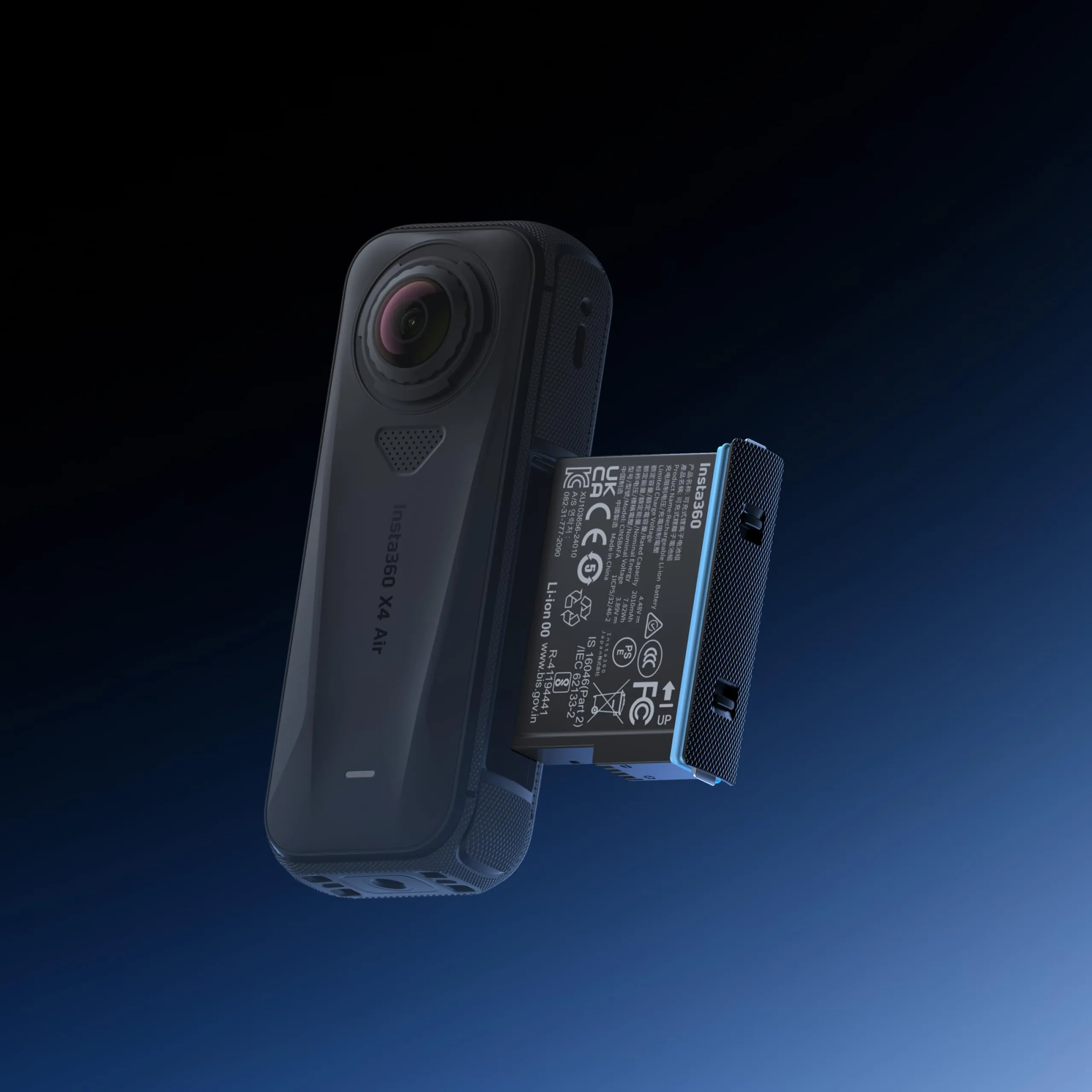 Insta360 X4 Air Battery, 2010 mAh, Graphite Black - immagine 8