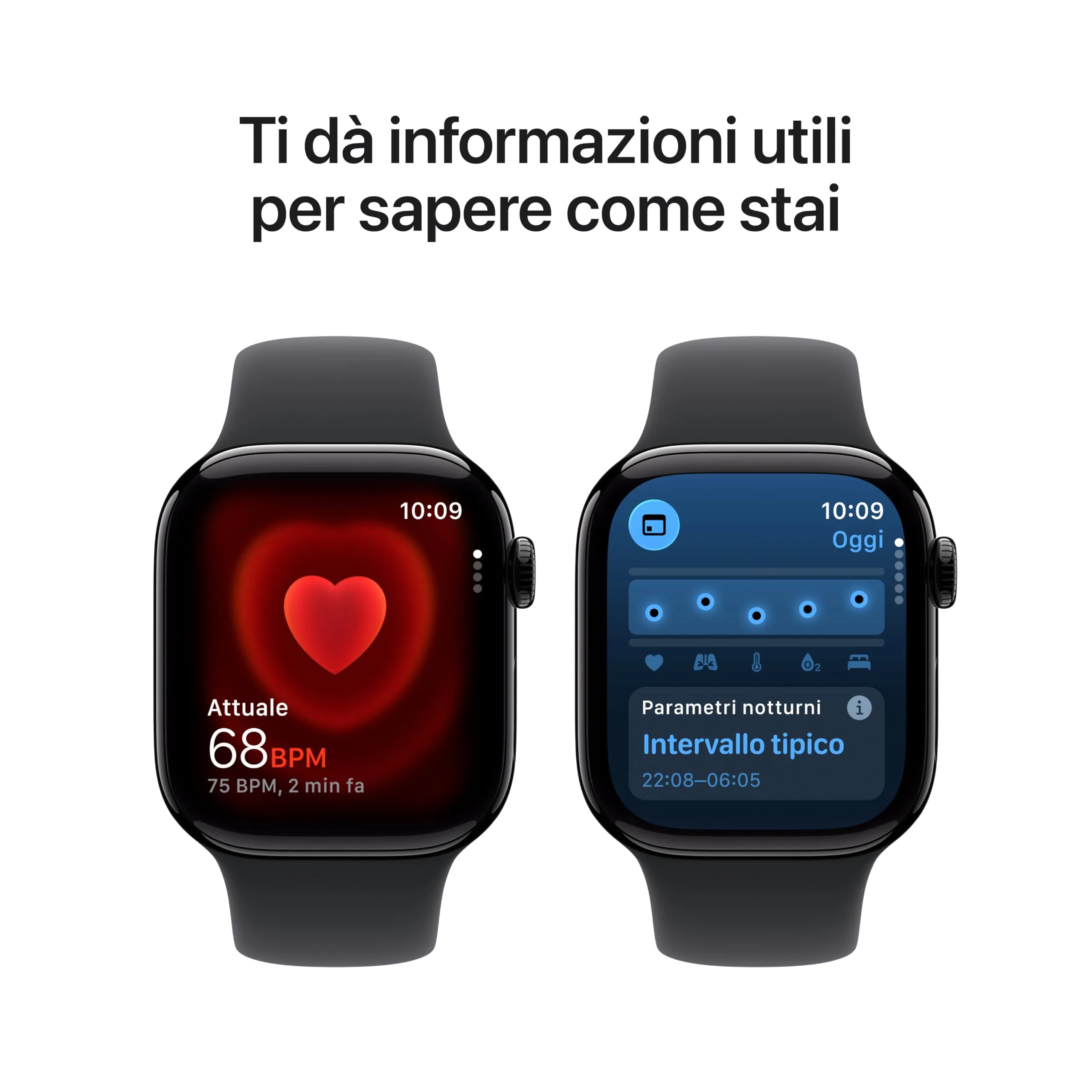 Apple Watch Series 11 GPS + Cellular, Cassa 42 mm Alluminio Jet Black, Cinturino Sport Nero M/L - immagine 4