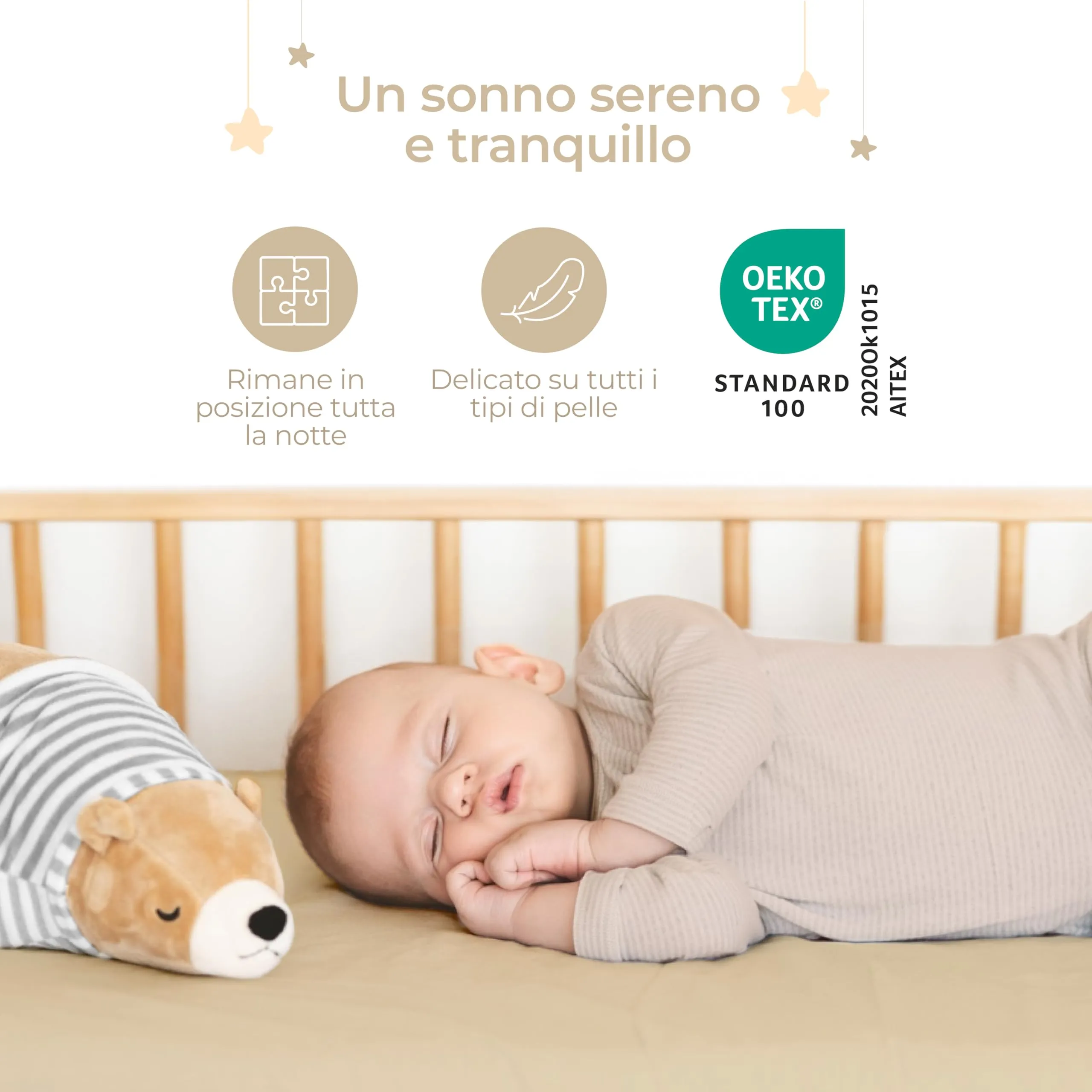 Dreamzie Set da 2 Lenzuola Lettino 60x120 cm 100% Cotone - immagine 5
