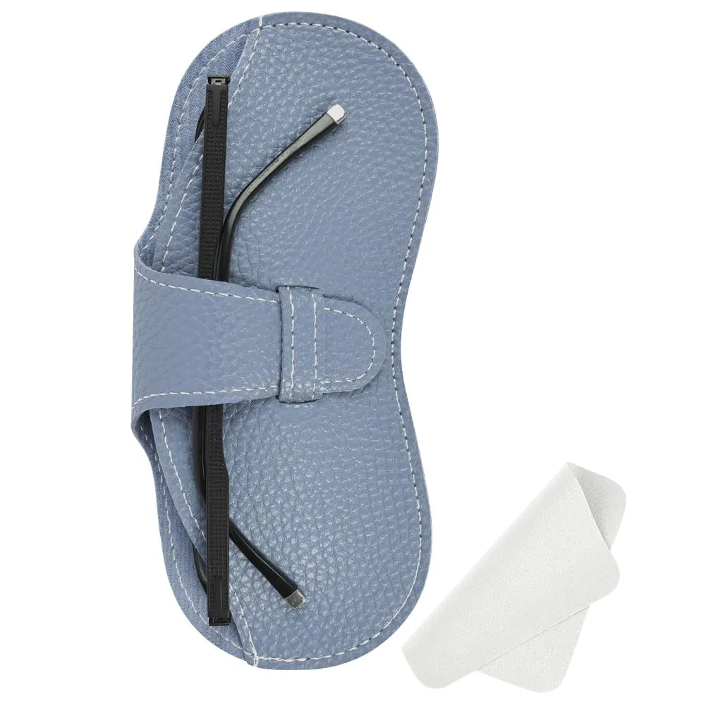 BUTBU Custodia Occhiali Morbida in Pelle PU, Blu Reale - immagine 8