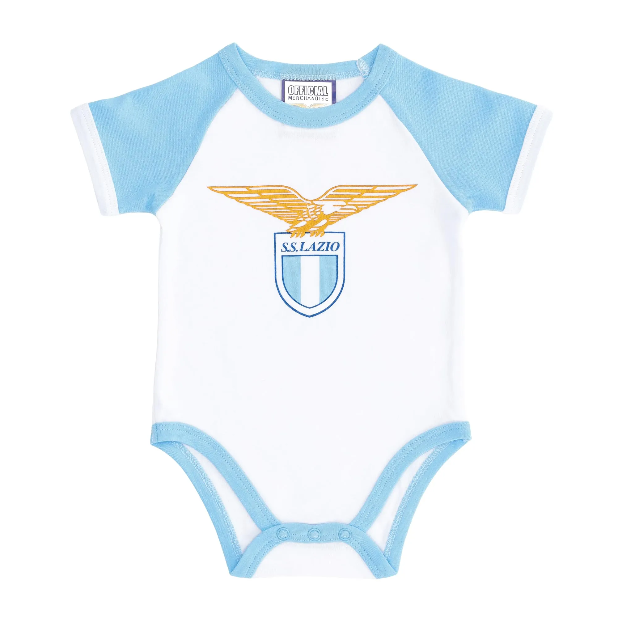 Only4fan SS Lazio Set 2 Body Manica Corta Neonato, 6-9 Mesi - immagine 3
