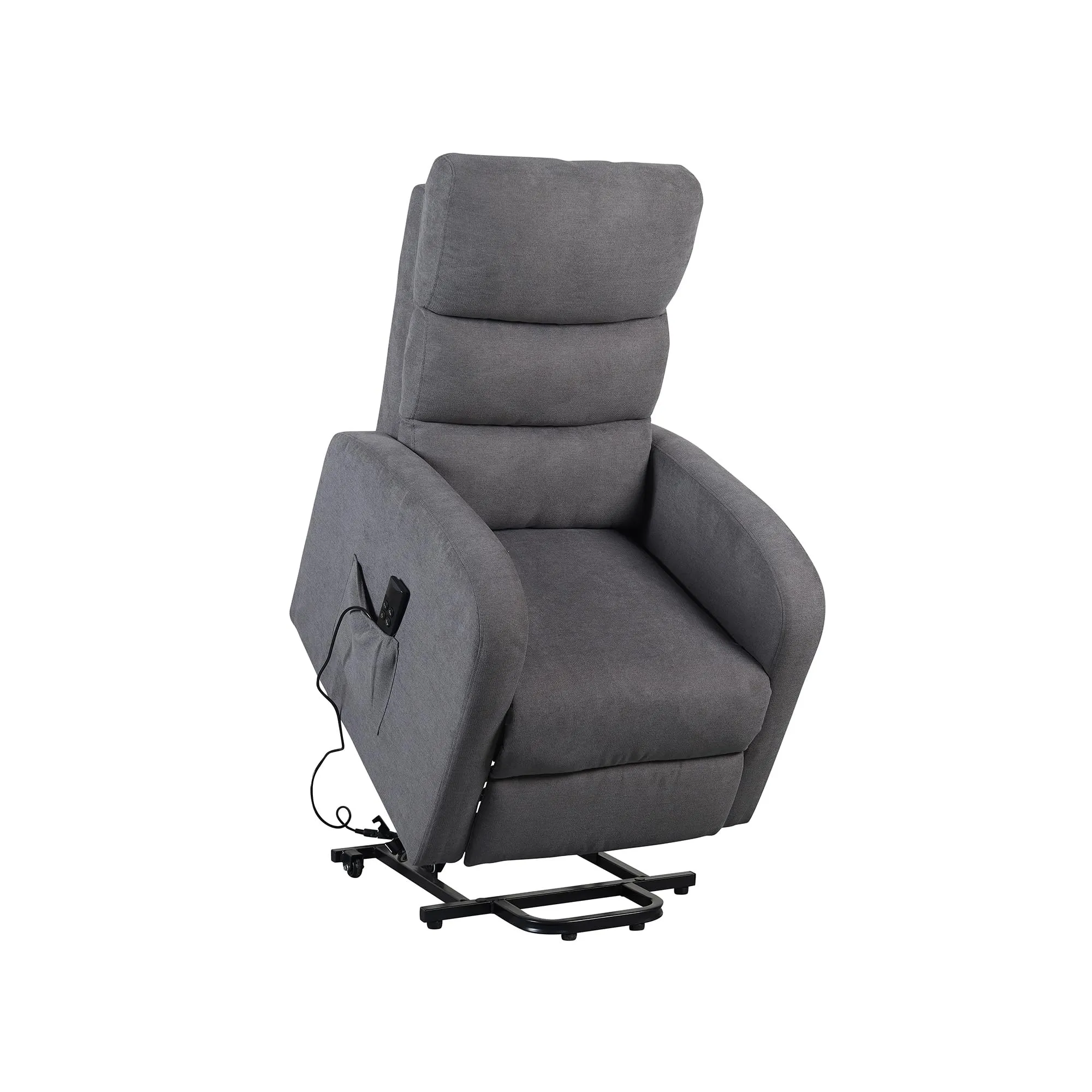 Poltrone Italia Poltrona Televisiva Elettrica Relax 2 Motori con Poggiapiedi Regolabile e Kit a 4 Ruote - immagine 4