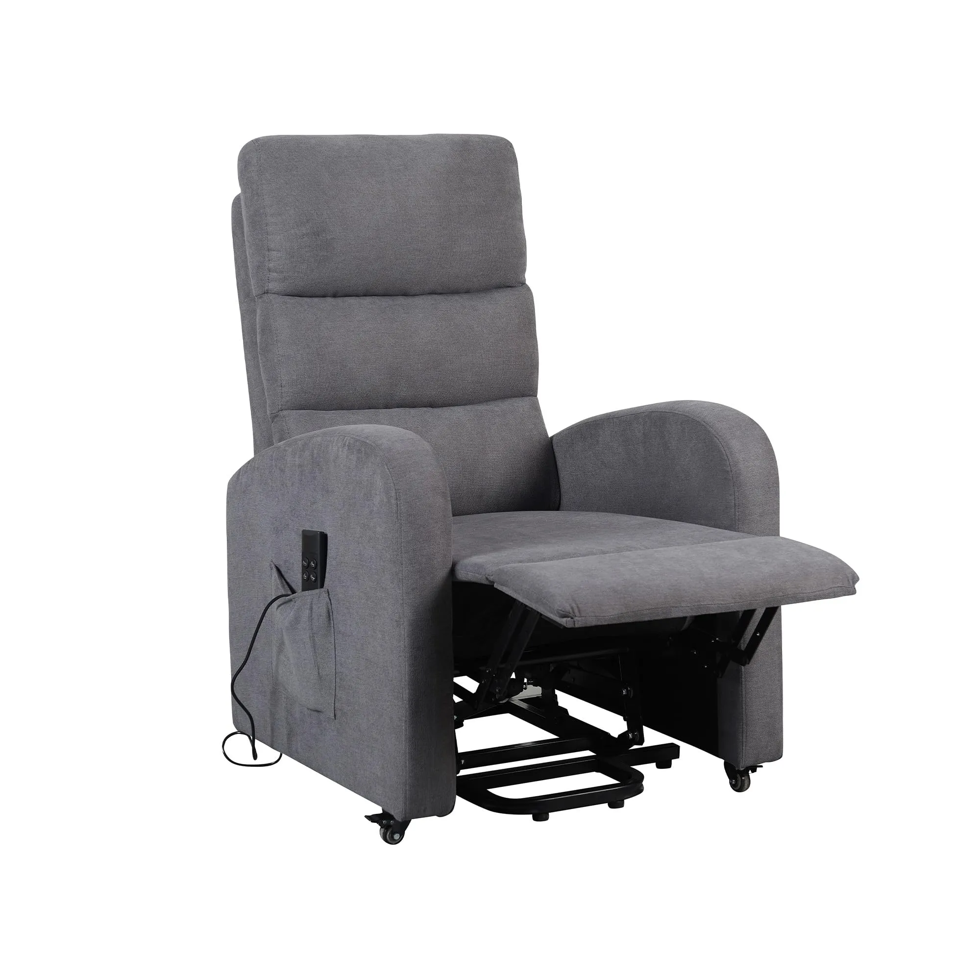 Poltrone Italia Poltrona Televisiva Elettrica Relax 2 Motori con Poggiapiedi Regolabile e Kit a 4 Ruote - immagine 5