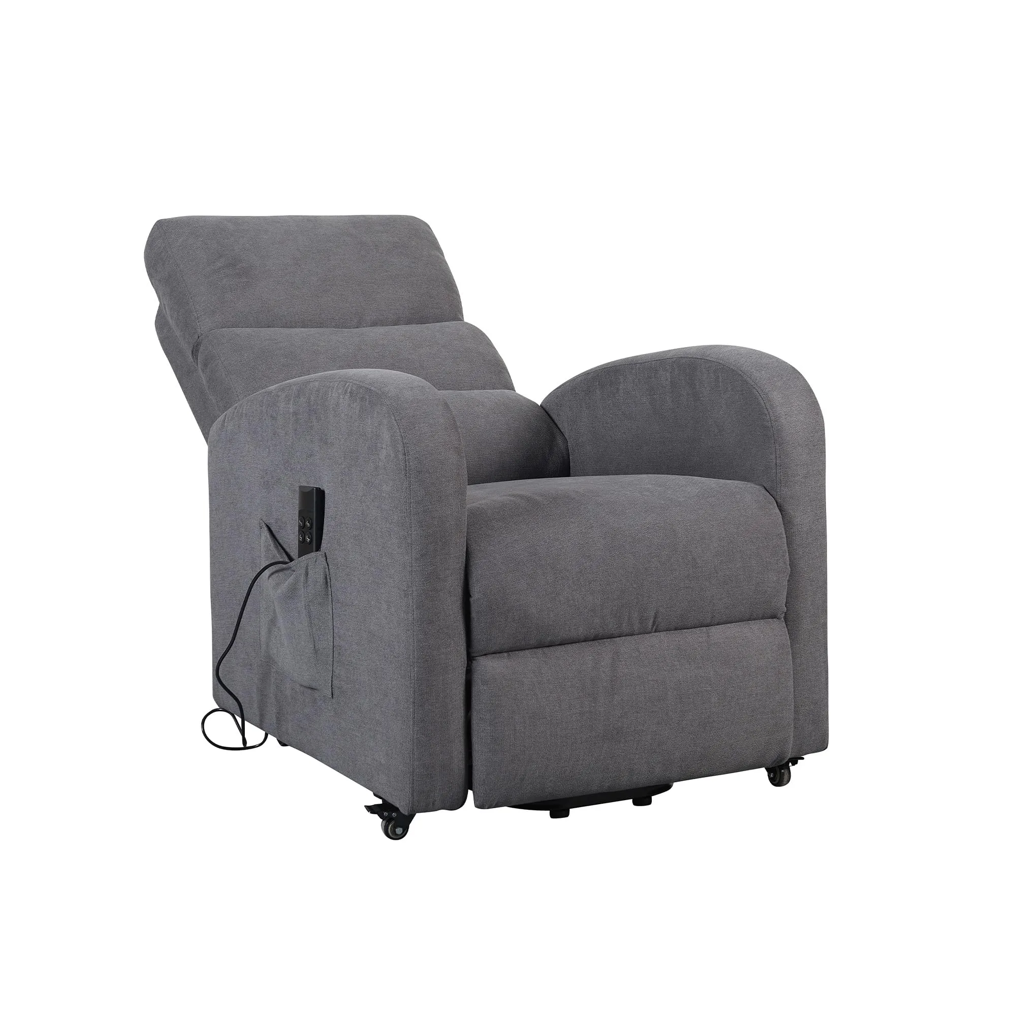 Poltrone Italia Poltrona Televisiva Elettrica Relax 2 Motori con Poggiapiedi Regolabile e Kit a 4 Ruote - immagine 8