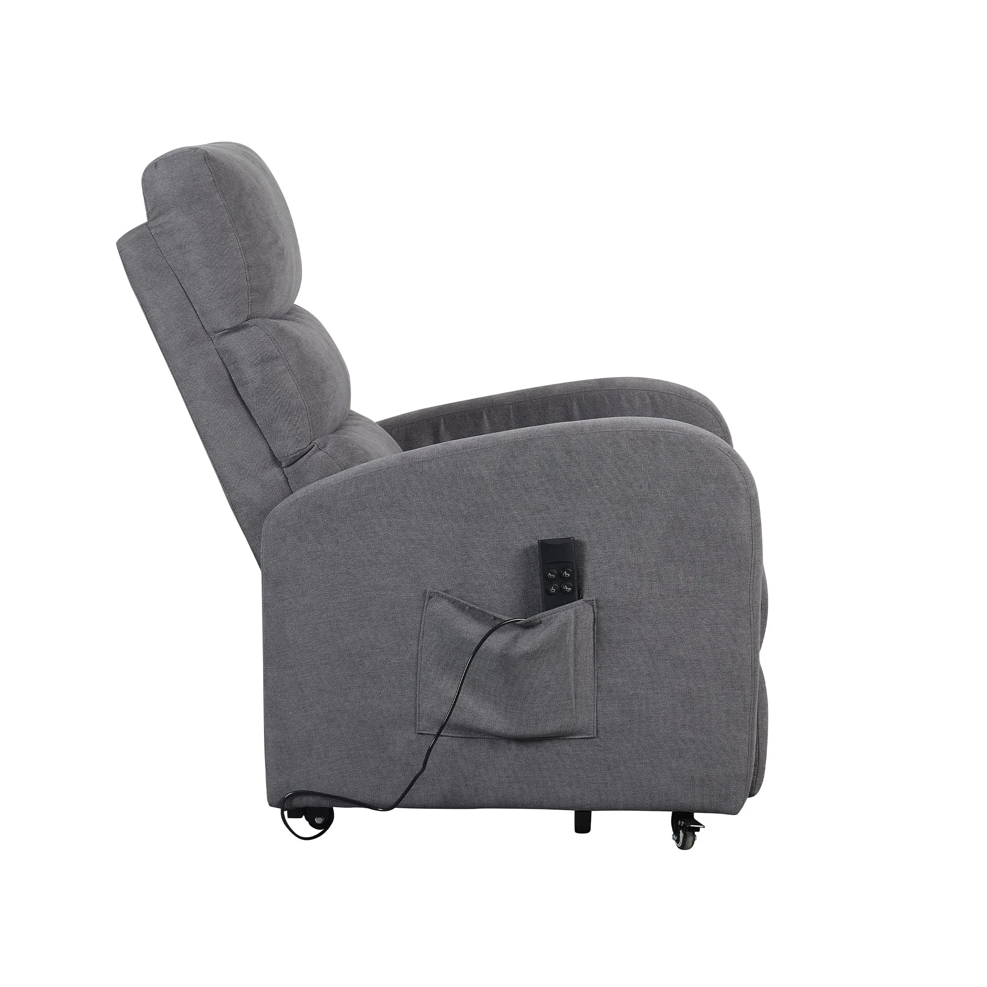 Poltrone Italia Poltrona Televisiva Elettrica Relax 2 Motori con Poggiapiedi Regolabile e Kit a 4 Ruote - immagine 9