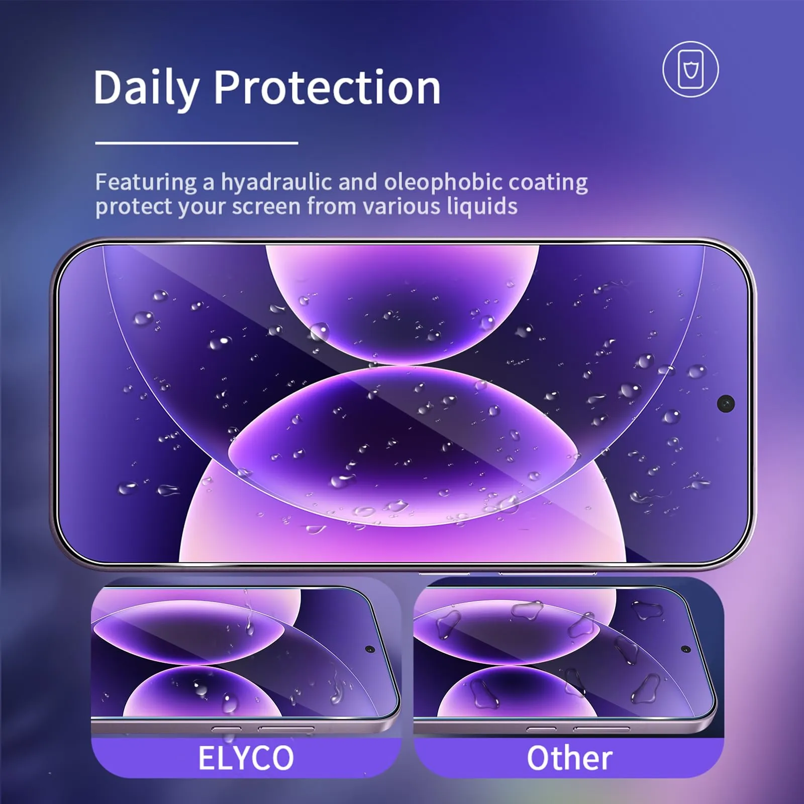 ELYCO Vetro Temperato per Xiaomi 17 Pro Max, 2+2+2 Pezzi - immagine 2