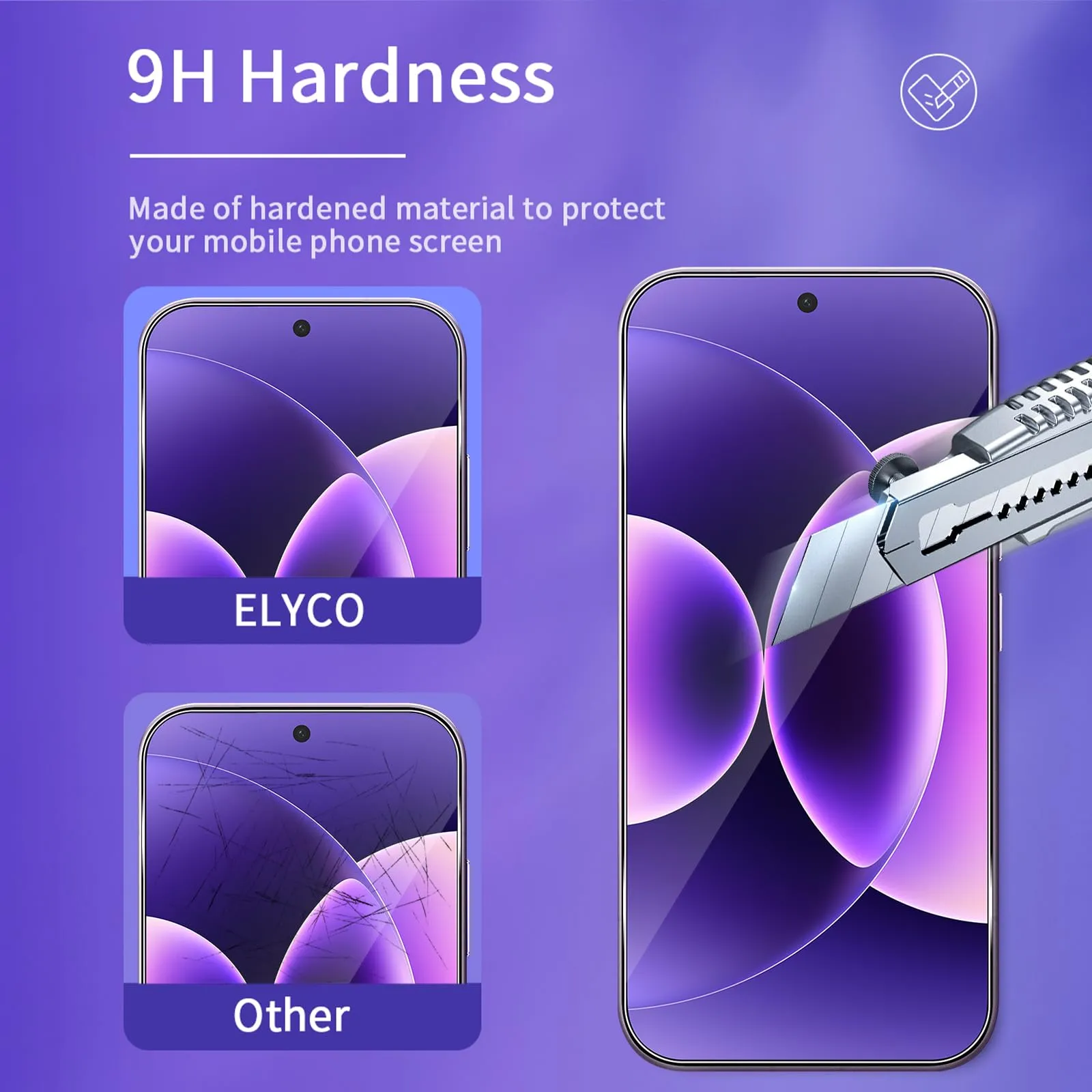 ELYCO Vetro Temperato per Xiaomi 17 Pro Max, 2+2+2 Pezzi - immagine 3