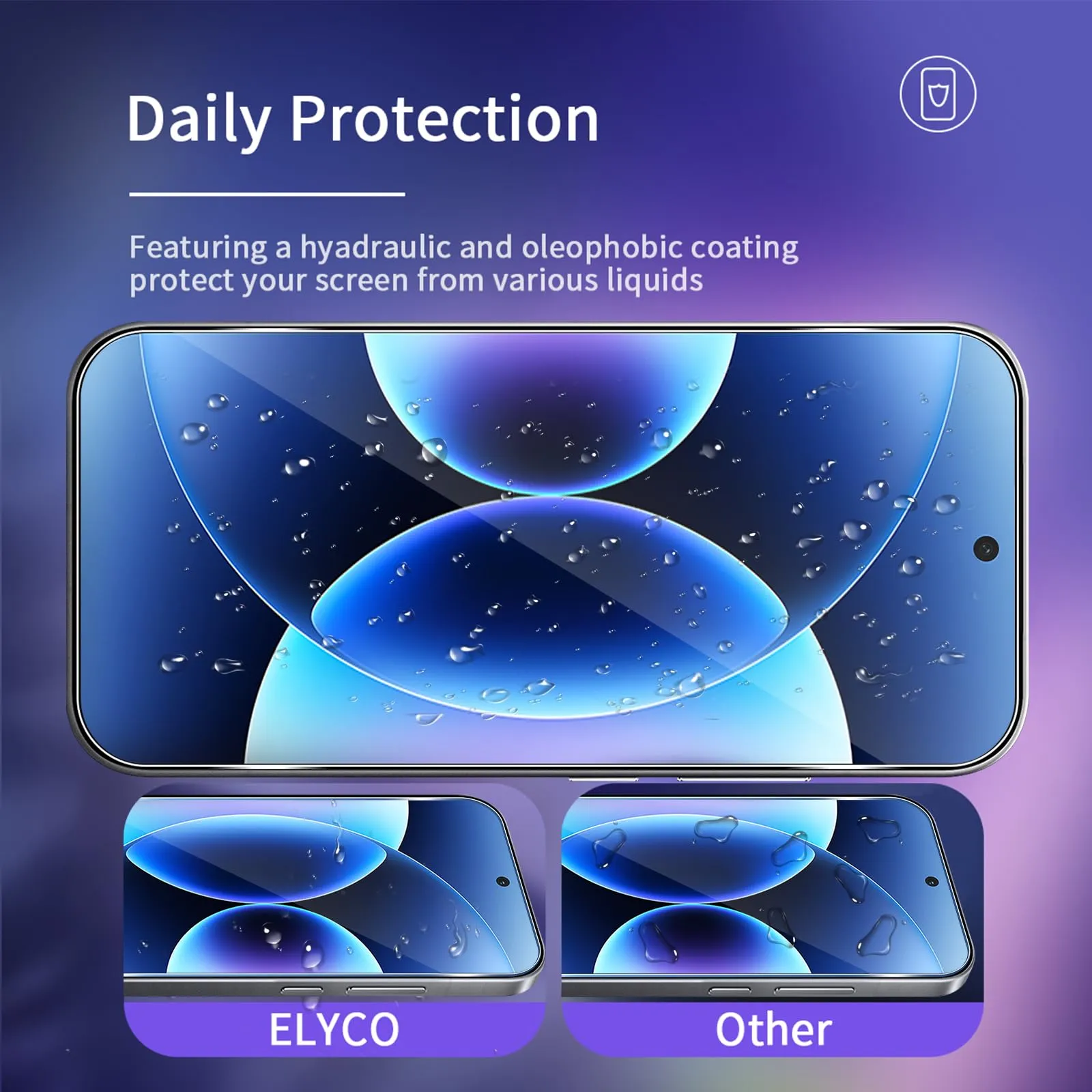 ELYCO Vetro Temperato per Xiaomi 17 Pro, 2+2+2 Pezzi - immagine 2