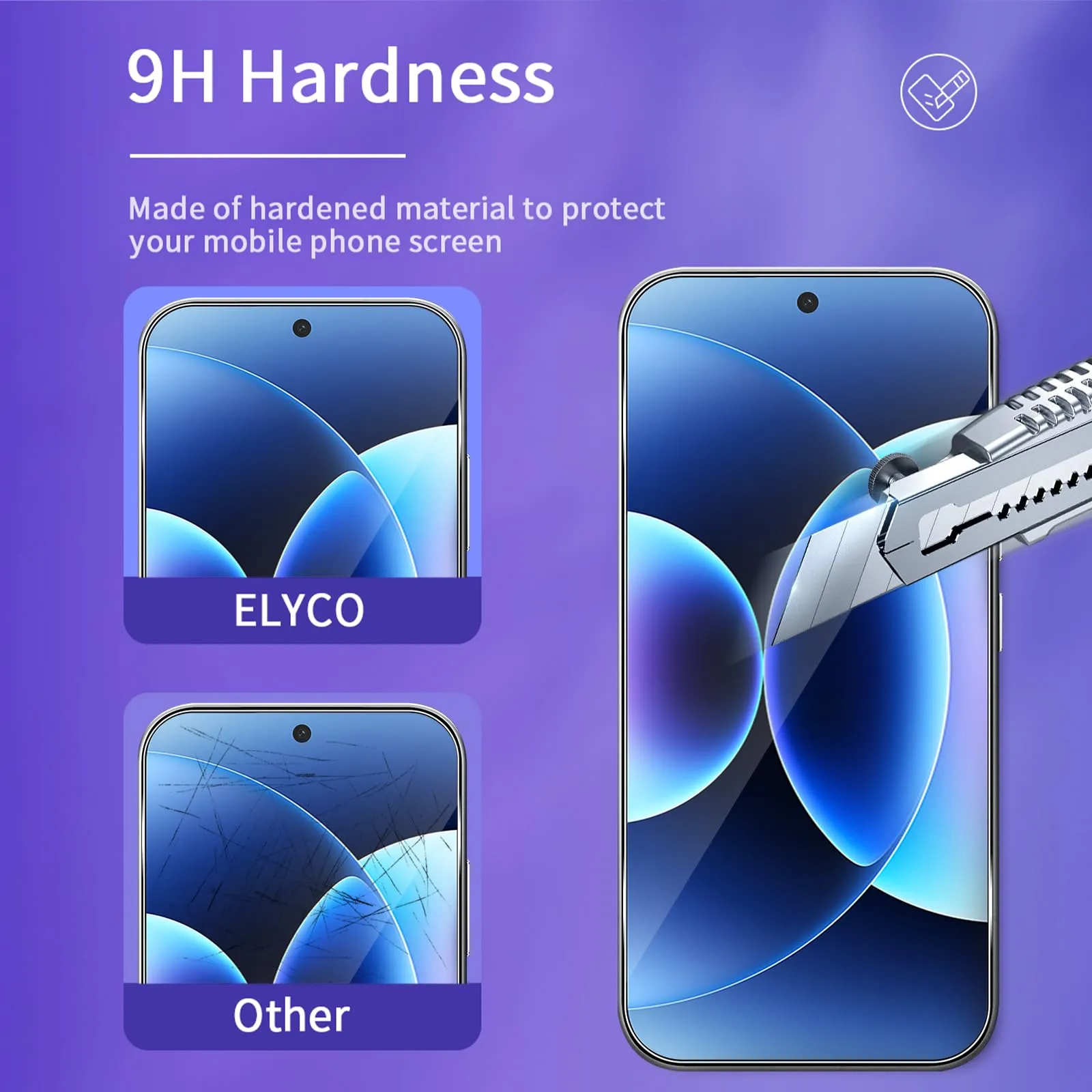 ELYCO Vetro Temperato per Xiaomi 17 Pro, 2+2+2 Pezzi - immagine 3