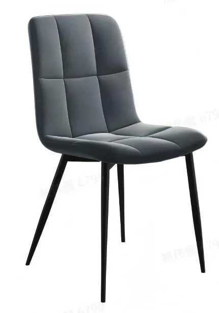 VASAGLE Sedie da Pranzo in Velluto, Set di 4, Grigio Ardesia KDC080GN01 - immagine 4