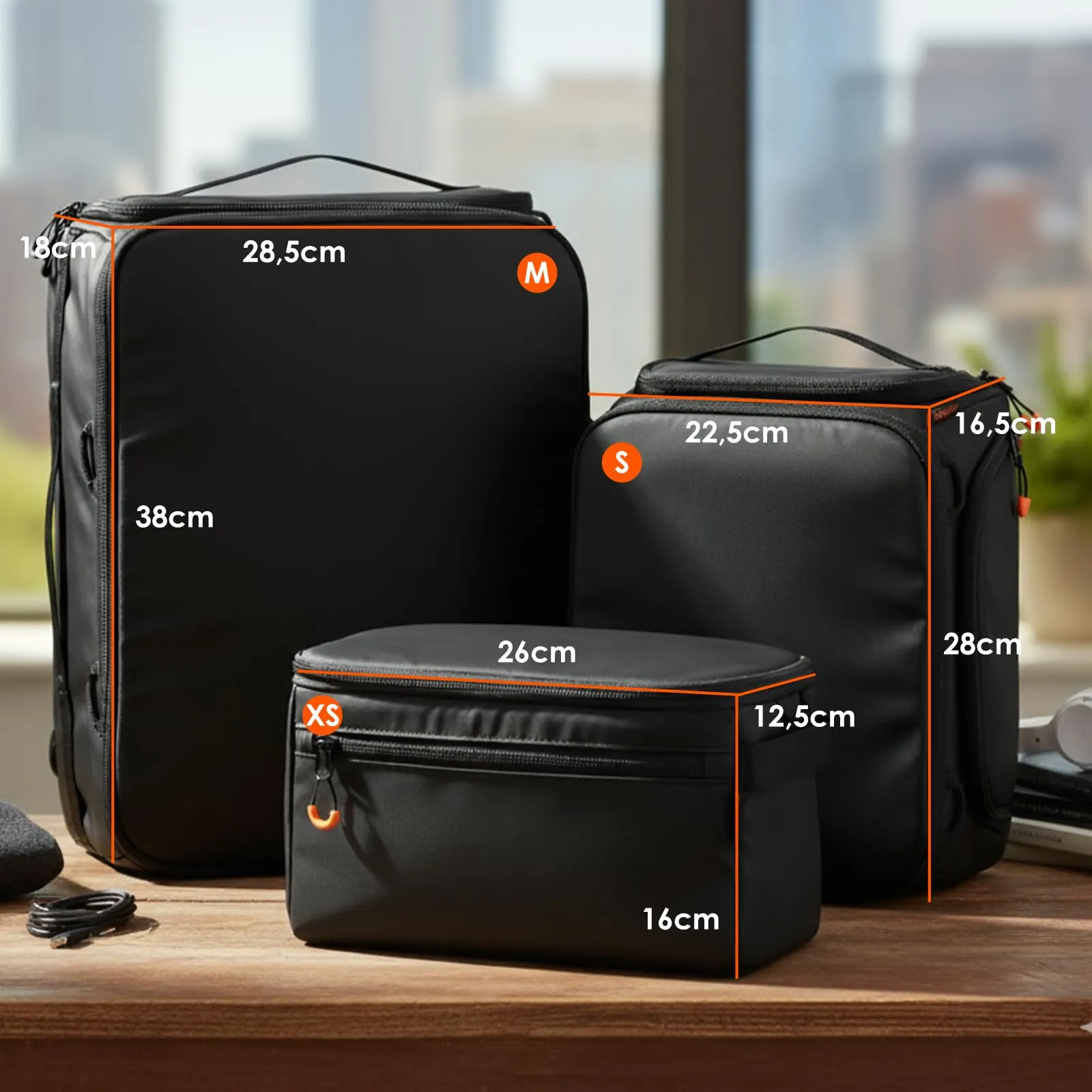 Tarion Inserto Borsa Fotografica per Zaino Reflex e Obiettivi, XS - immagine 7