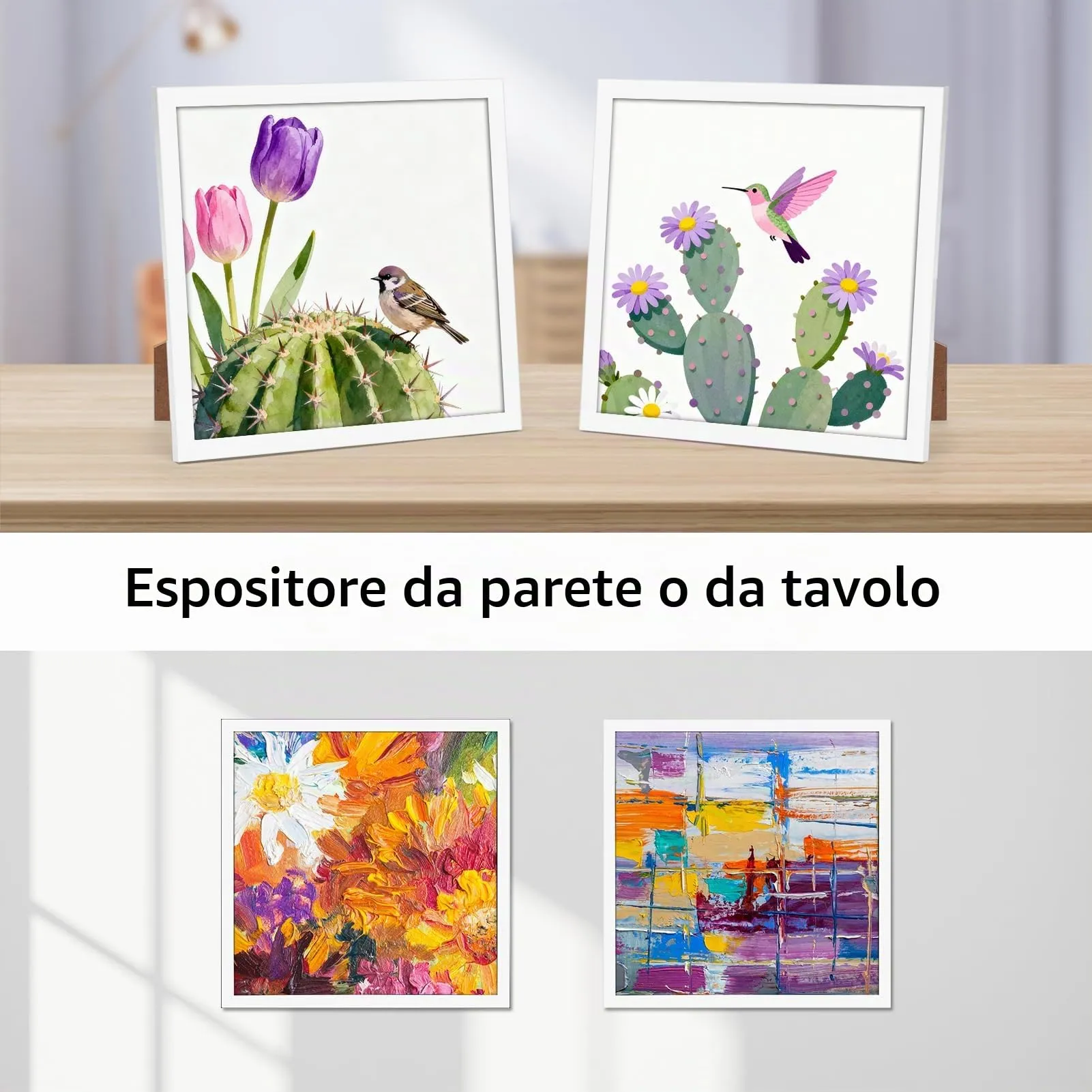 Giftgarden Cornice in PVC Bianca, 25x25 cm, 1 Pezzo - immagine 3