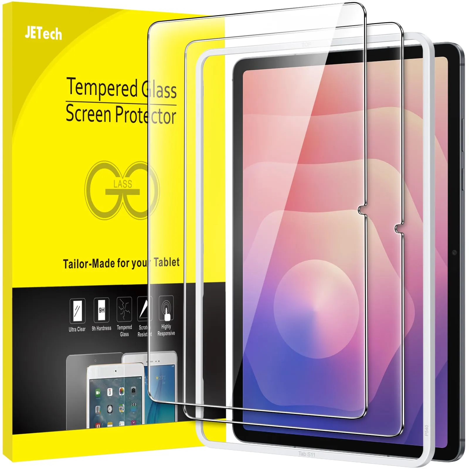 JETech Pellicola Protettiva per Samsung Galaxy Tab S11, 2 Pezzi - immagine 1