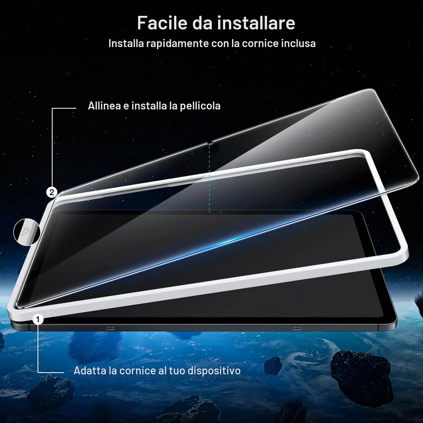 JETech Pellicola Protettiva per Samsung Galaxy Tab S11, 2 Pezzi - immagine 3