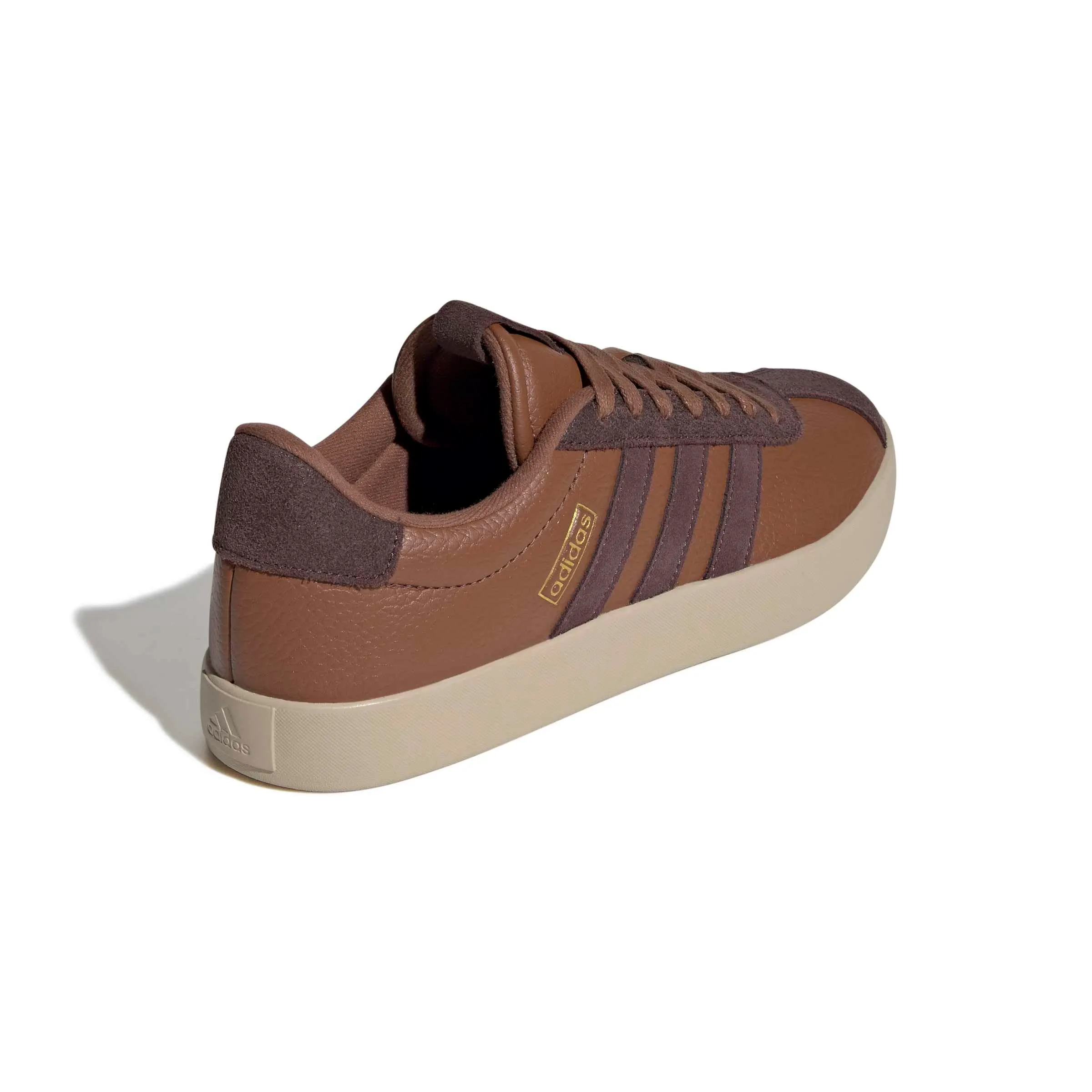 adidas VL Court 3.0 Shoes, Preloved Brown/Shadow Brown/Gold Met., 46 EU - immagine 6