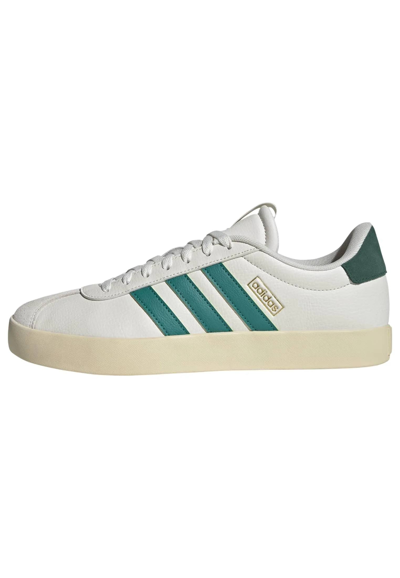 adidas VL Court 3.0 Shoes, Core White/Equipment Green/Gold Met., 40 2/3 EU - immagine 1