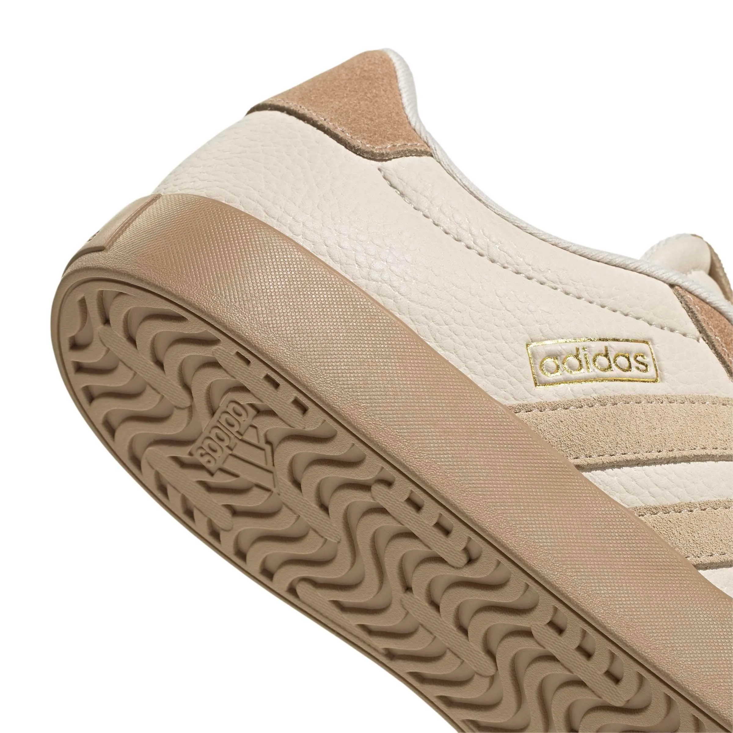 adidas VL Court 3.0 Shoes, Crystal Linen/Magic Beige/Gold Met., 46 EU - immagine 4