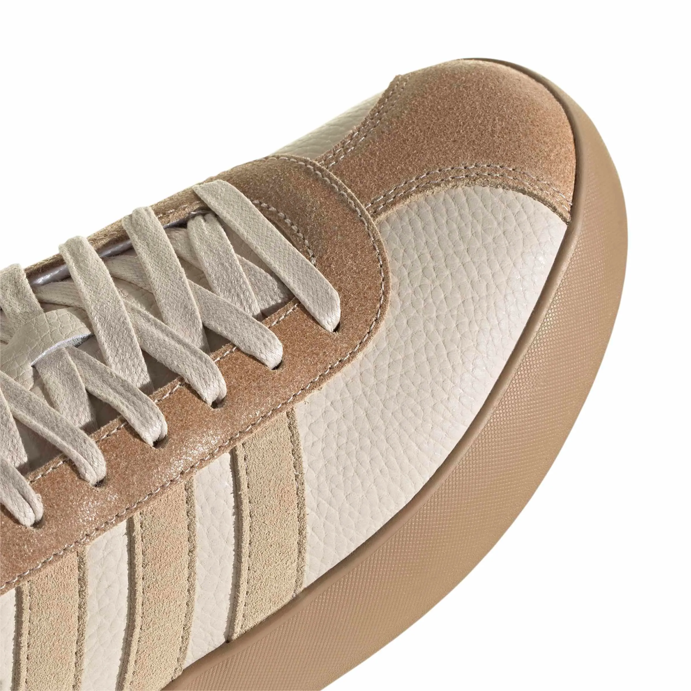 adidas VL Court 3.0 Shoes, Crystal Linen/Magic Beige/Gold Met, 43 1/3 EU - immagine 5
