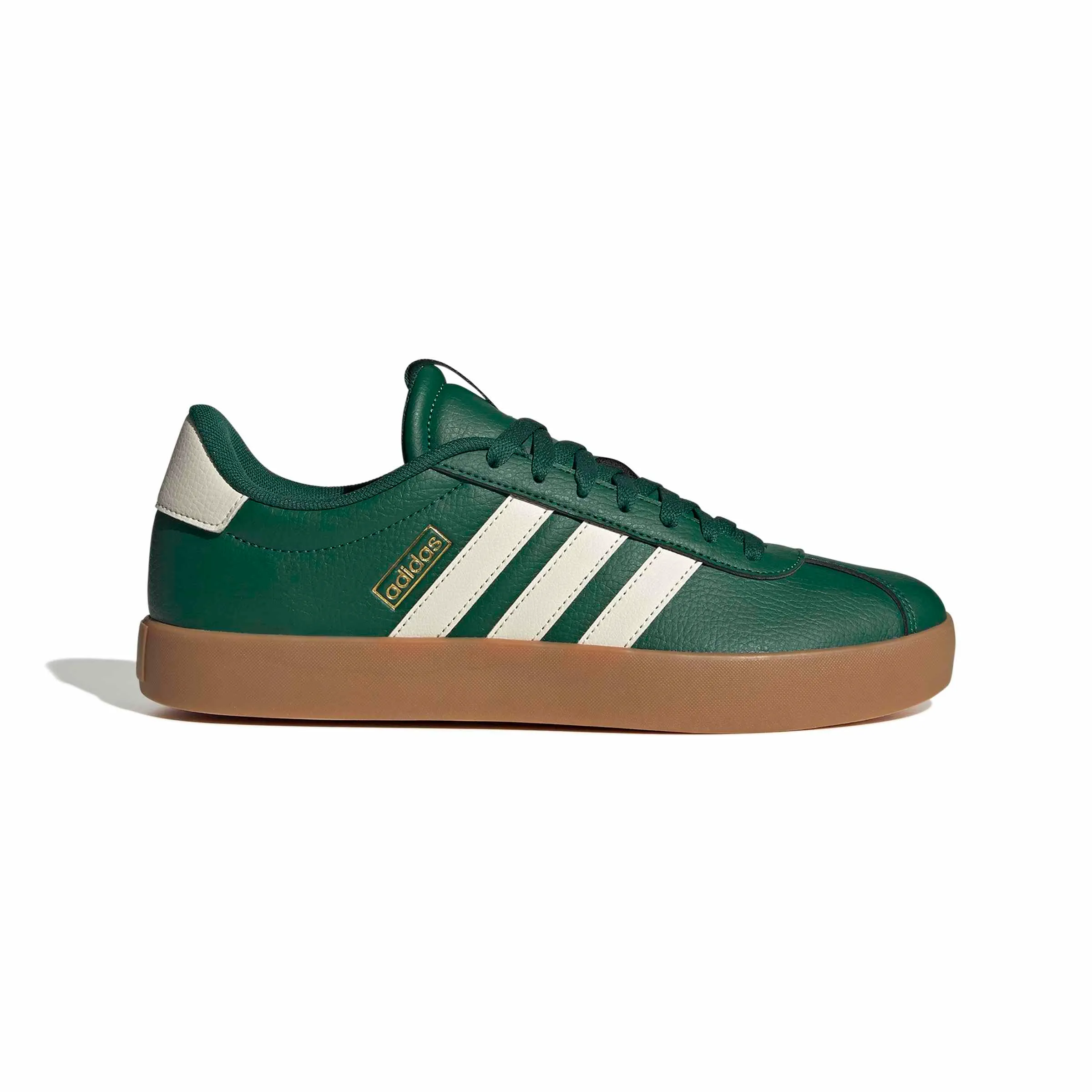 adidas VL Court 3.0 Shoes, Collegiate Green/Off White/Gold Met, 42 EU - immagine 3