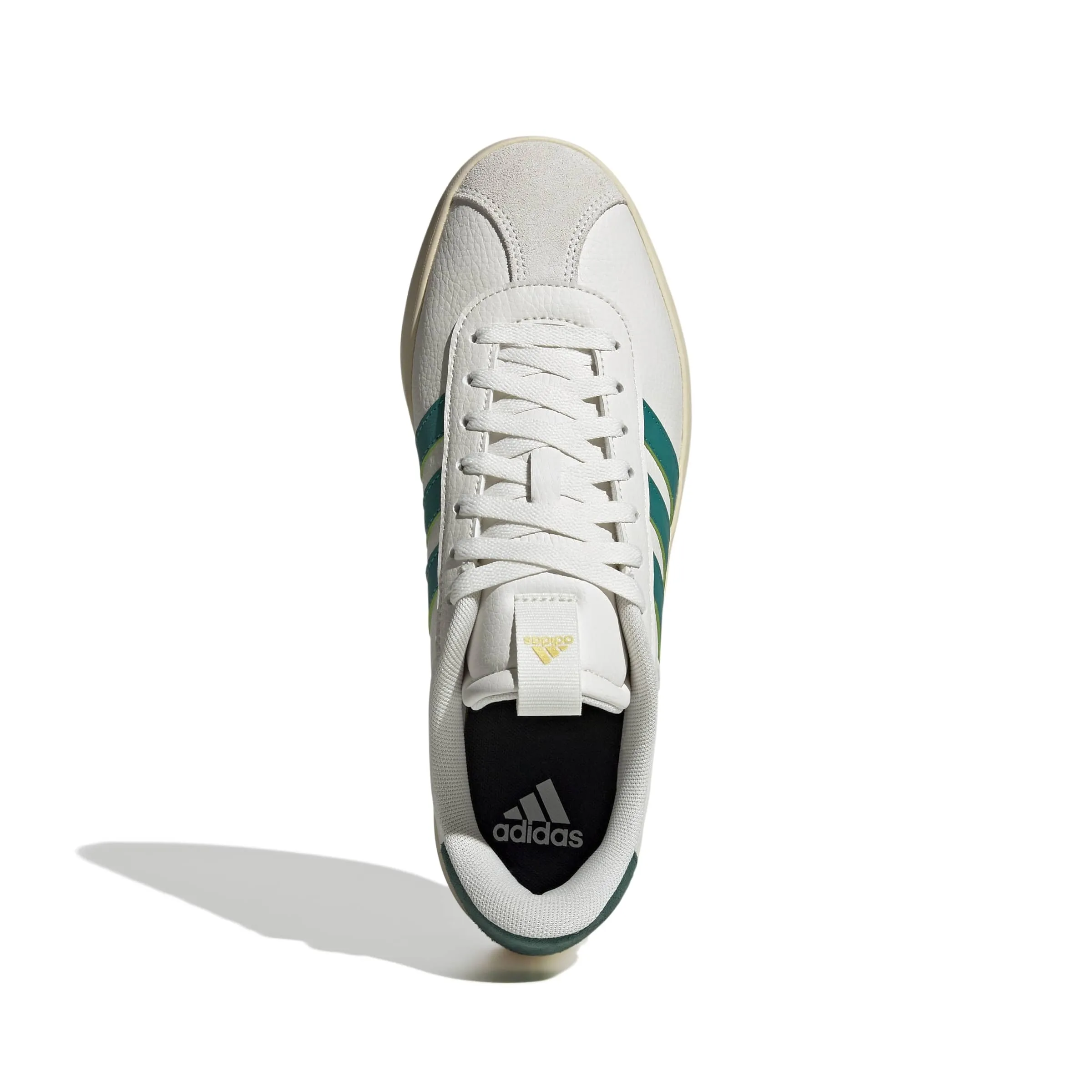 adidas VL Court 3.0 Shoes, Core White/Equipment Green/Gold Met., 44 EU - immagine 7