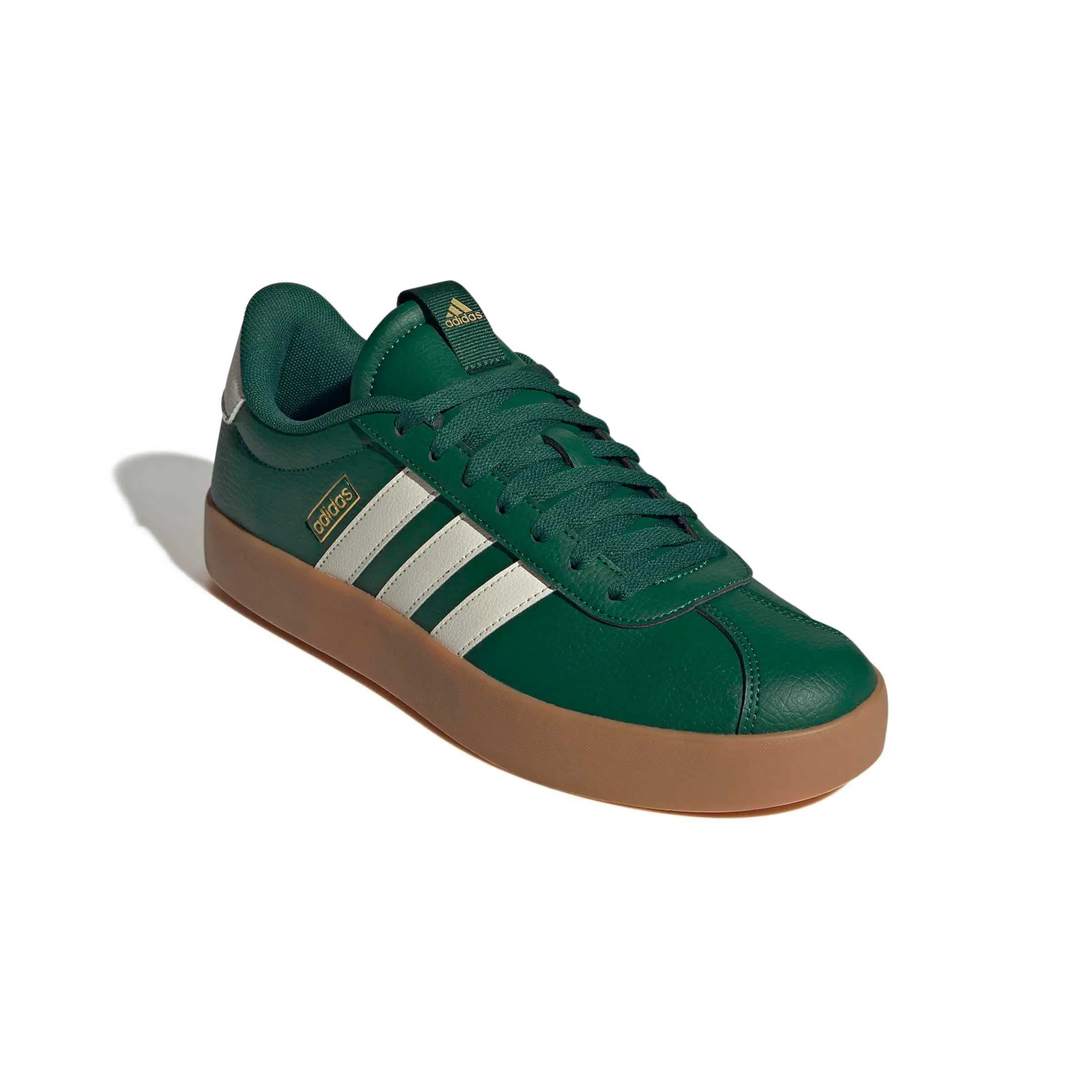 adidas VL Court 3.0 Shoes, Collegiate Green/Off White/Gold Met, 41 1/3 EU - immagine 4