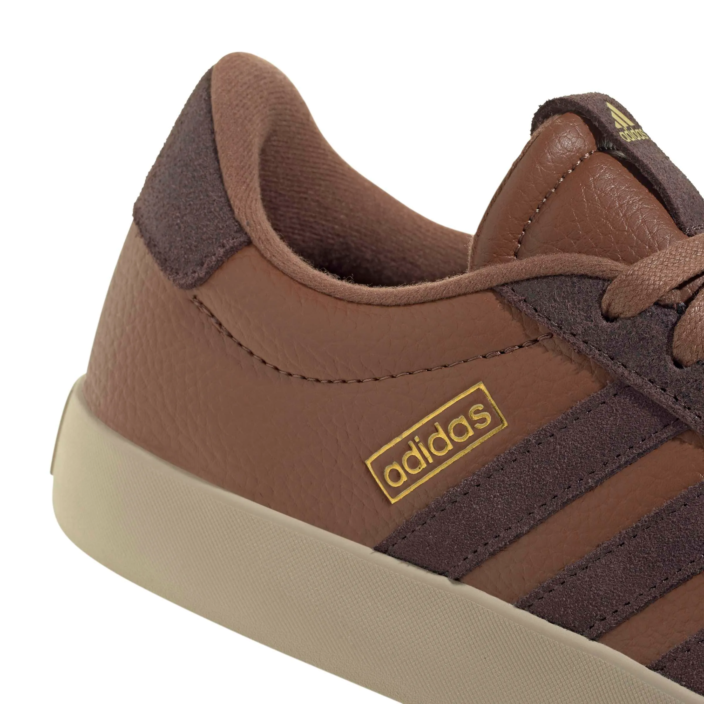 adidas VL Court 3.0 Shoes - Preloved Brown/Shadow Brown/Gold Met, 44 2/3 EU - immagine 5
