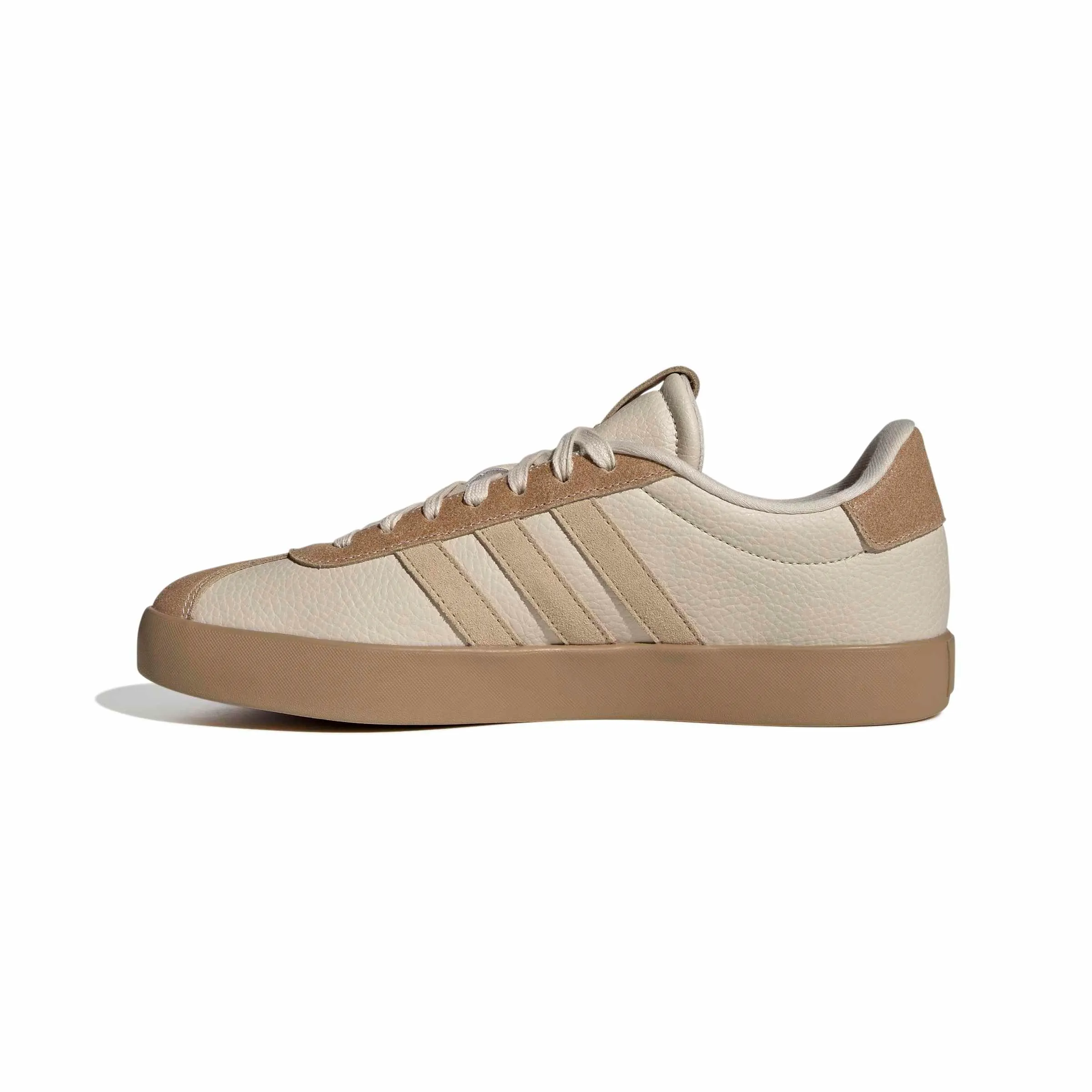 adidas VL Court 3.0 Shoes, Crystal Linen/Magic Beige/Gold Met., 44 2/3 EU - immagine 1