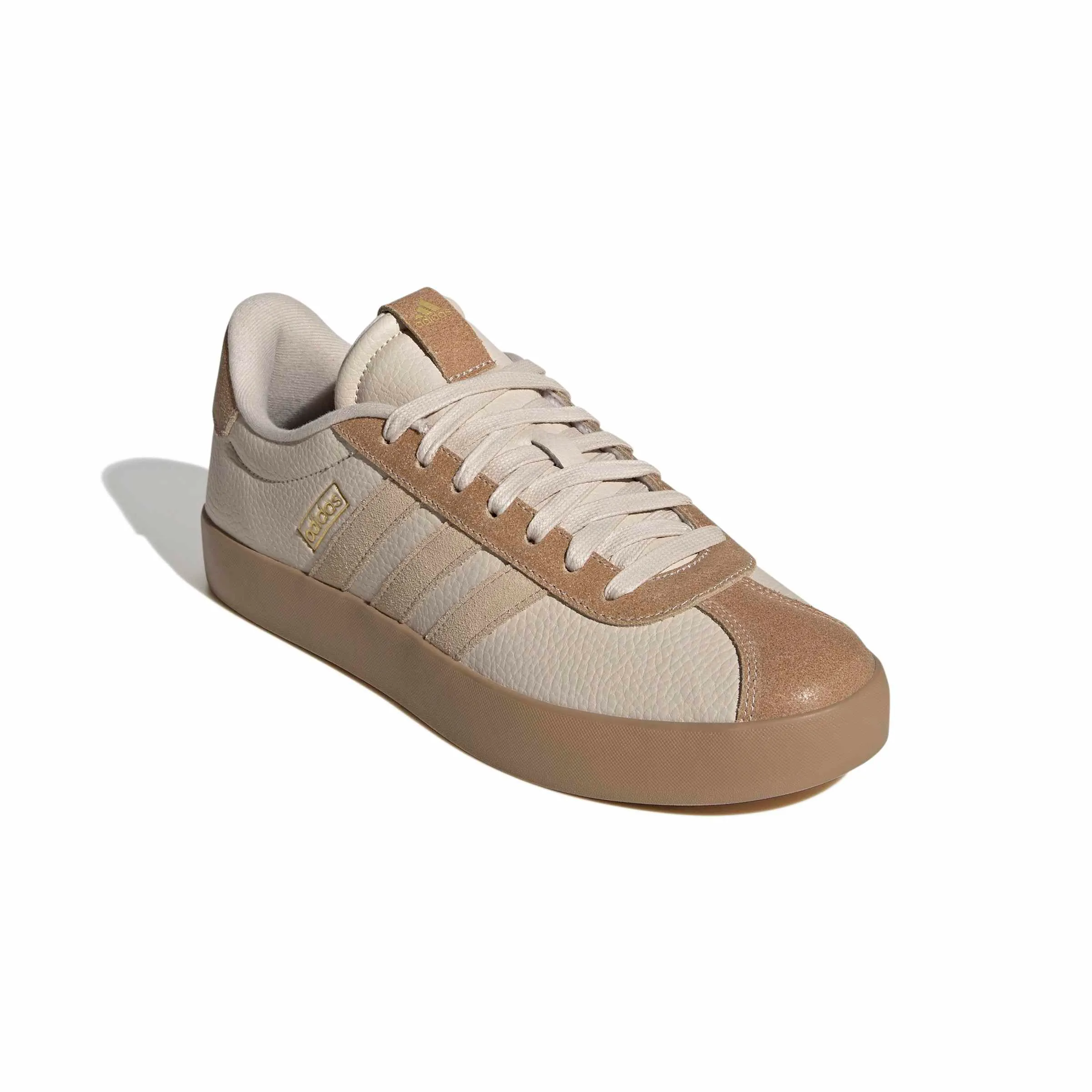 adidas VL Court 3.0 Shoes, Crystal Linen/Magic Beige/Gold Met., 44 2/3 EU - immagine 3