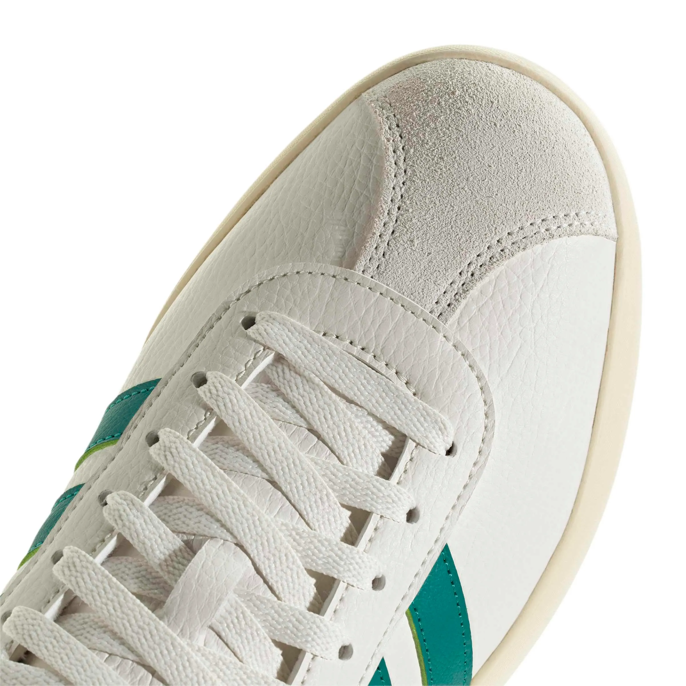 adidas VL Court 3.0 Shoes, Core White/Equipment Green/Gold Met., 46 EU - immagine 5