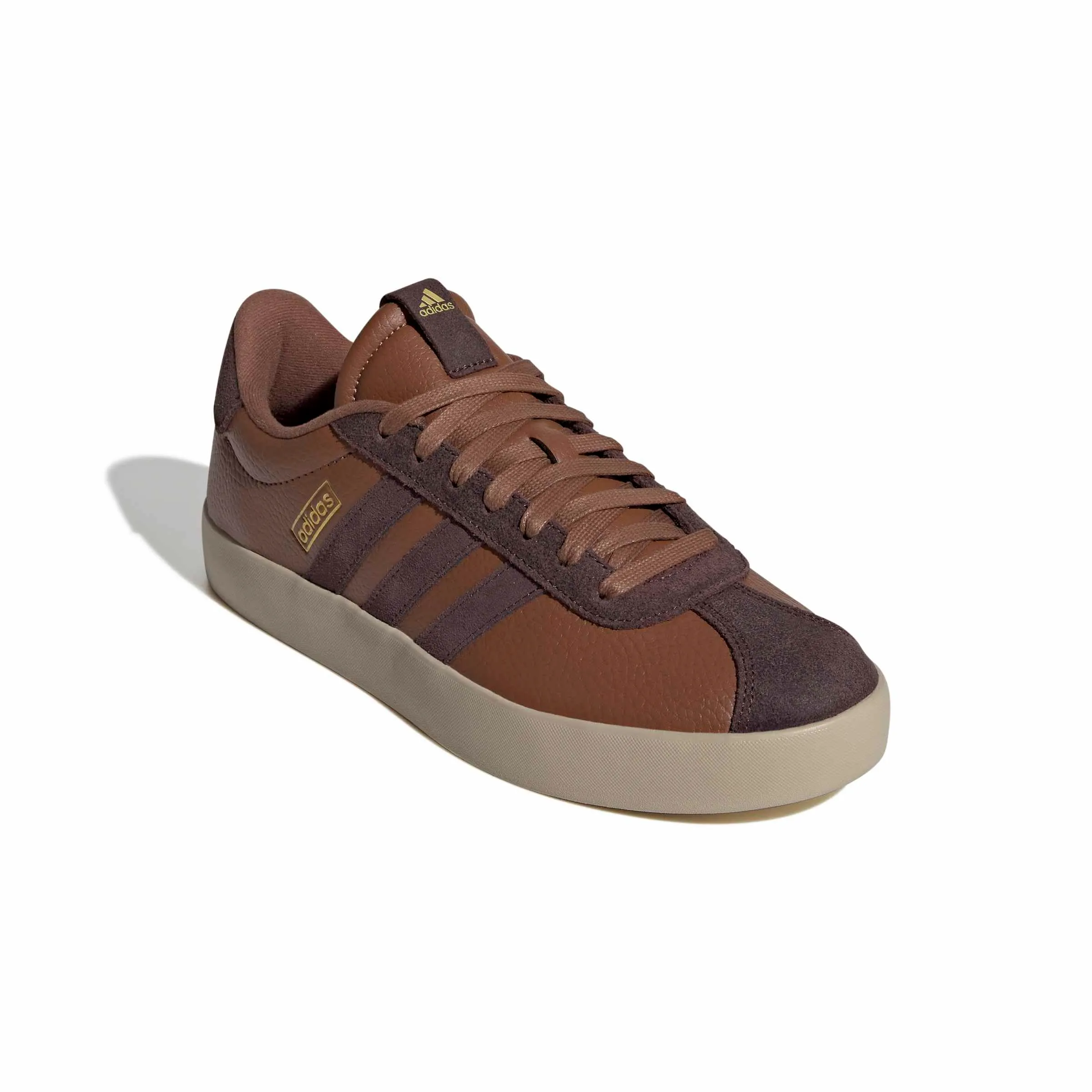 adidas VL Court 3.0 Shoes, Preloved Brown/Shadow Brown/Gold Met., 42 EU - immagine 3