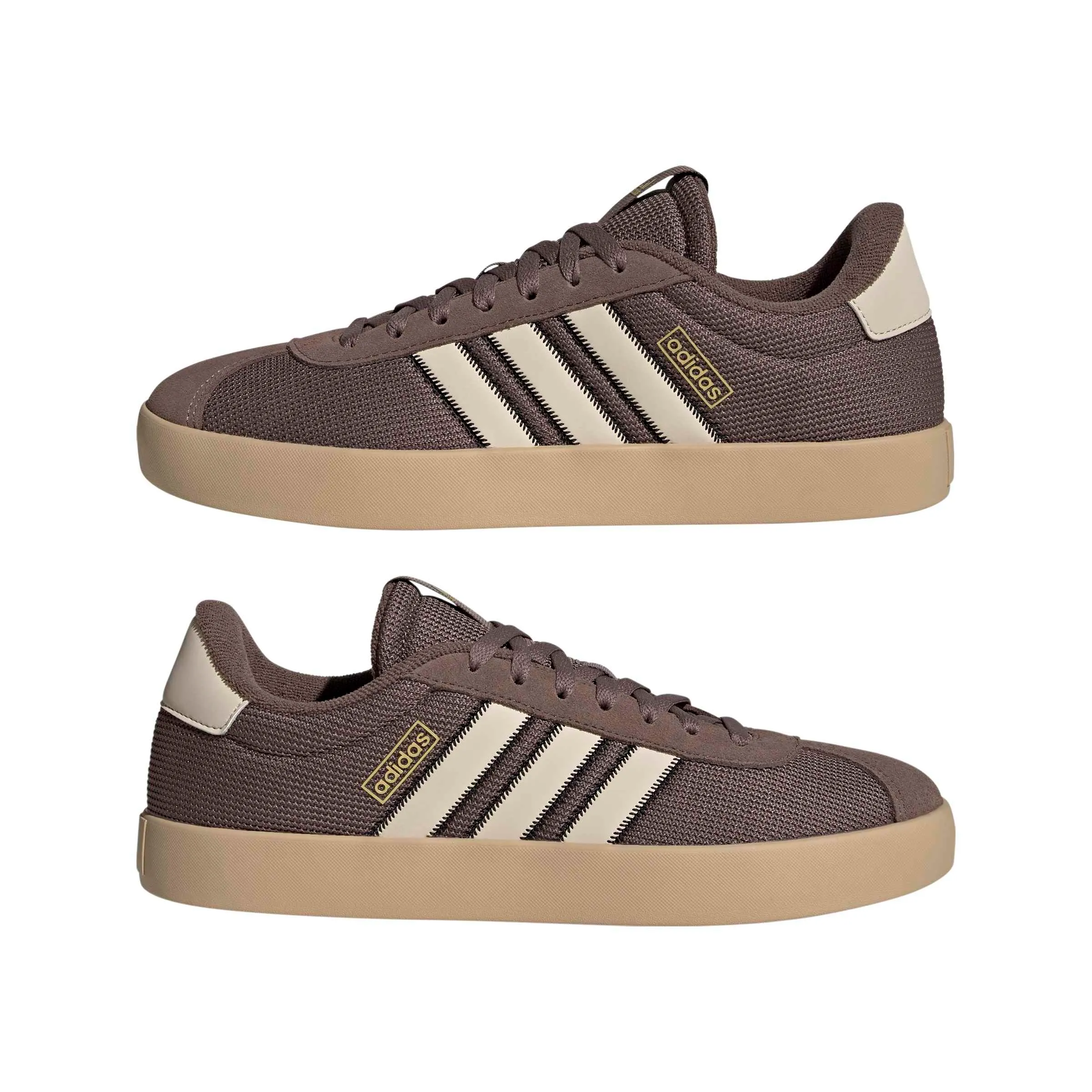 adidas VL Court 3.0 Shoes, Earth Strata/Crystal Linen/Magic Beige, 41 1/3 EU - immagine 6
