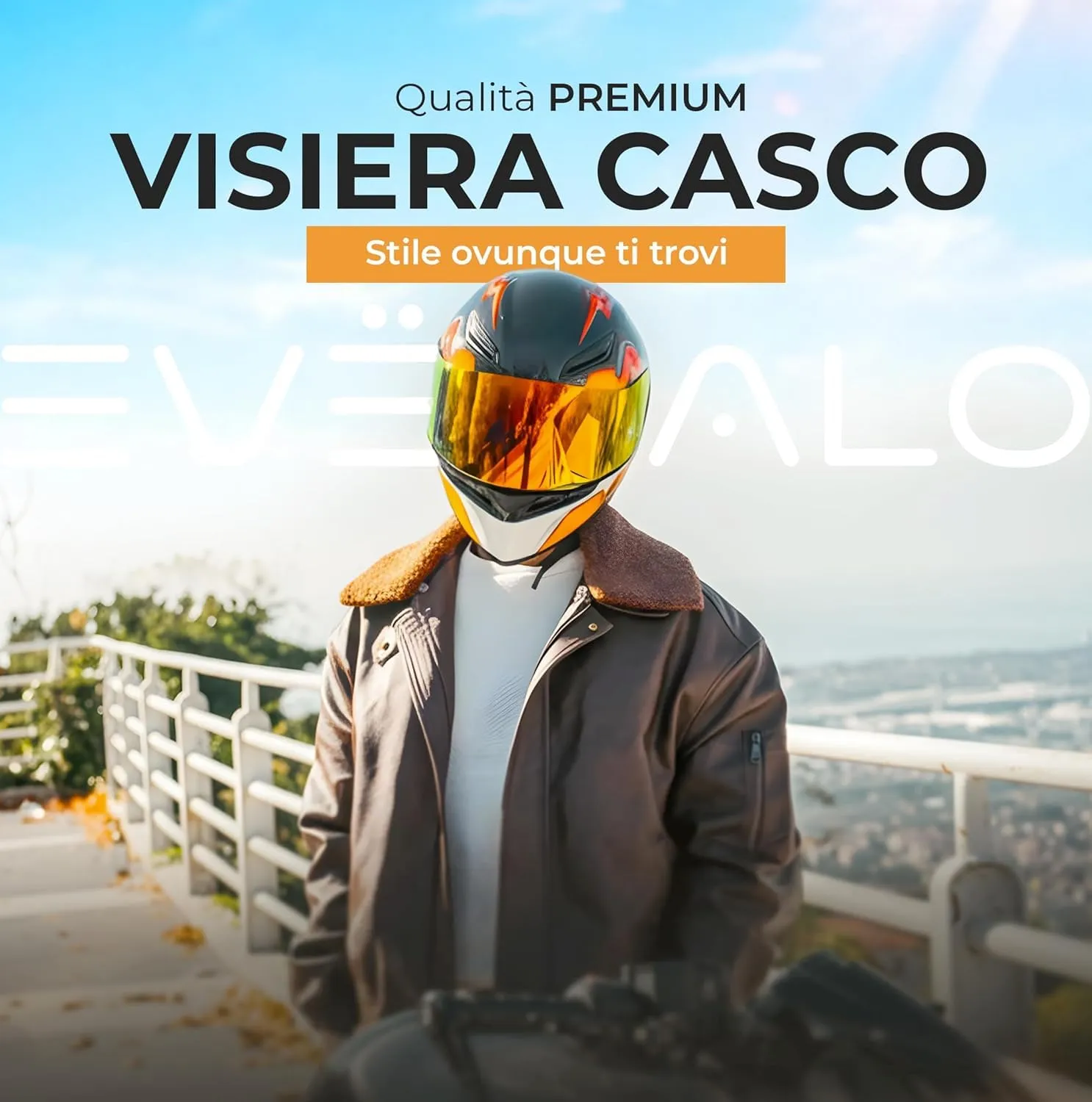 Everalo Visiera per Casco AGV K1 K1s K3sv K5 K5s GT2 - immagine 5
