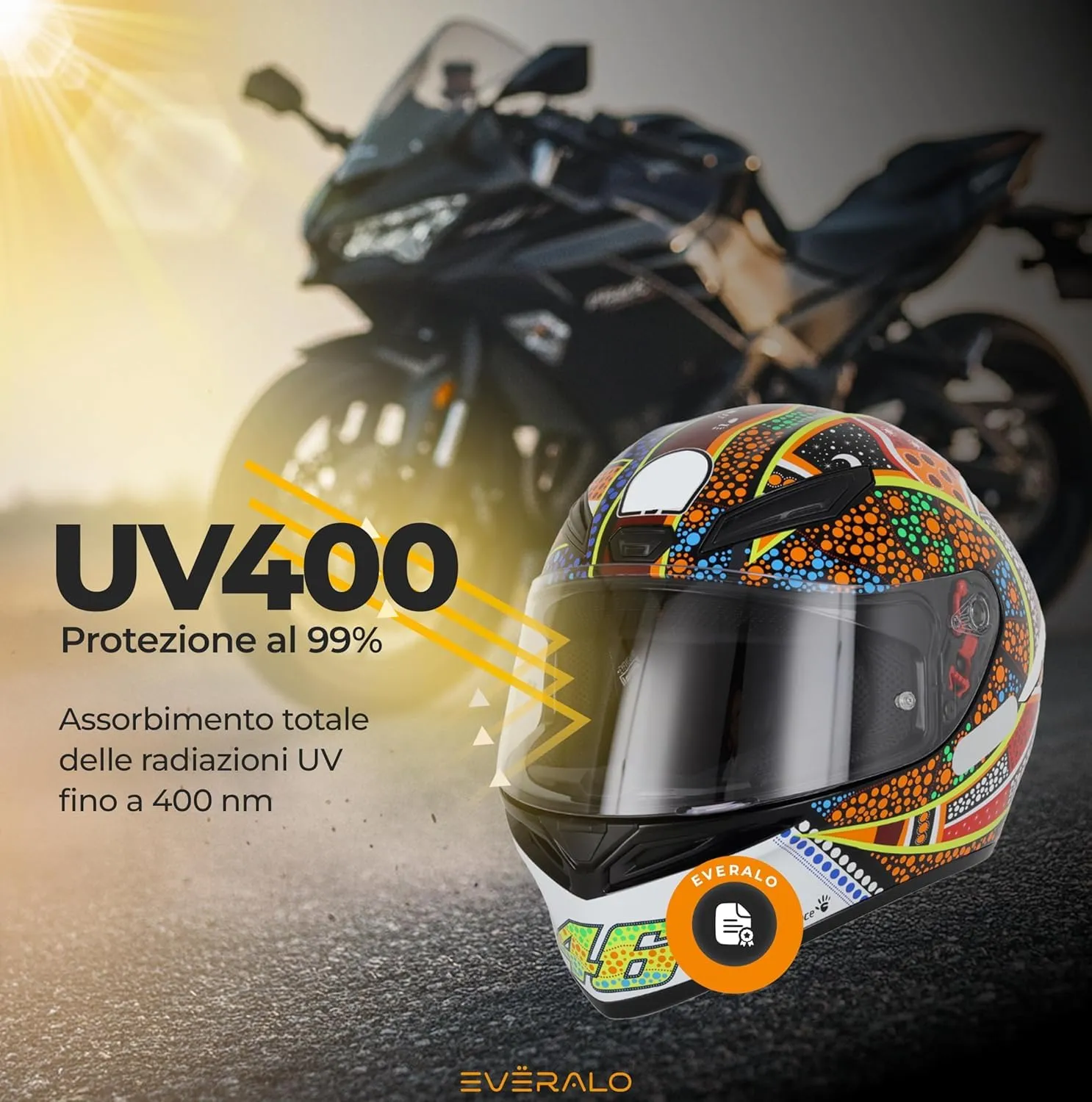 Everalo Visiera per Casco AGV K1 K1s K3sv K5 K5s GT2 - immagine 6