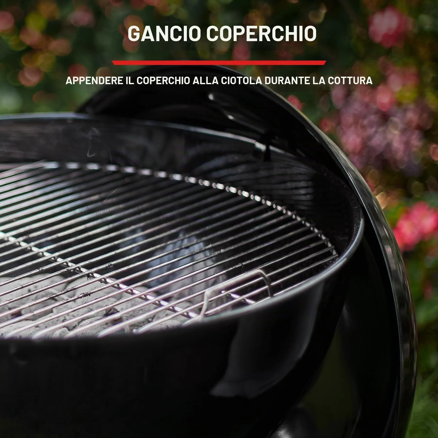 Weber Original Kettle Barbecue a Carbone 47 cm con Supporto e Ruote - immagine 8