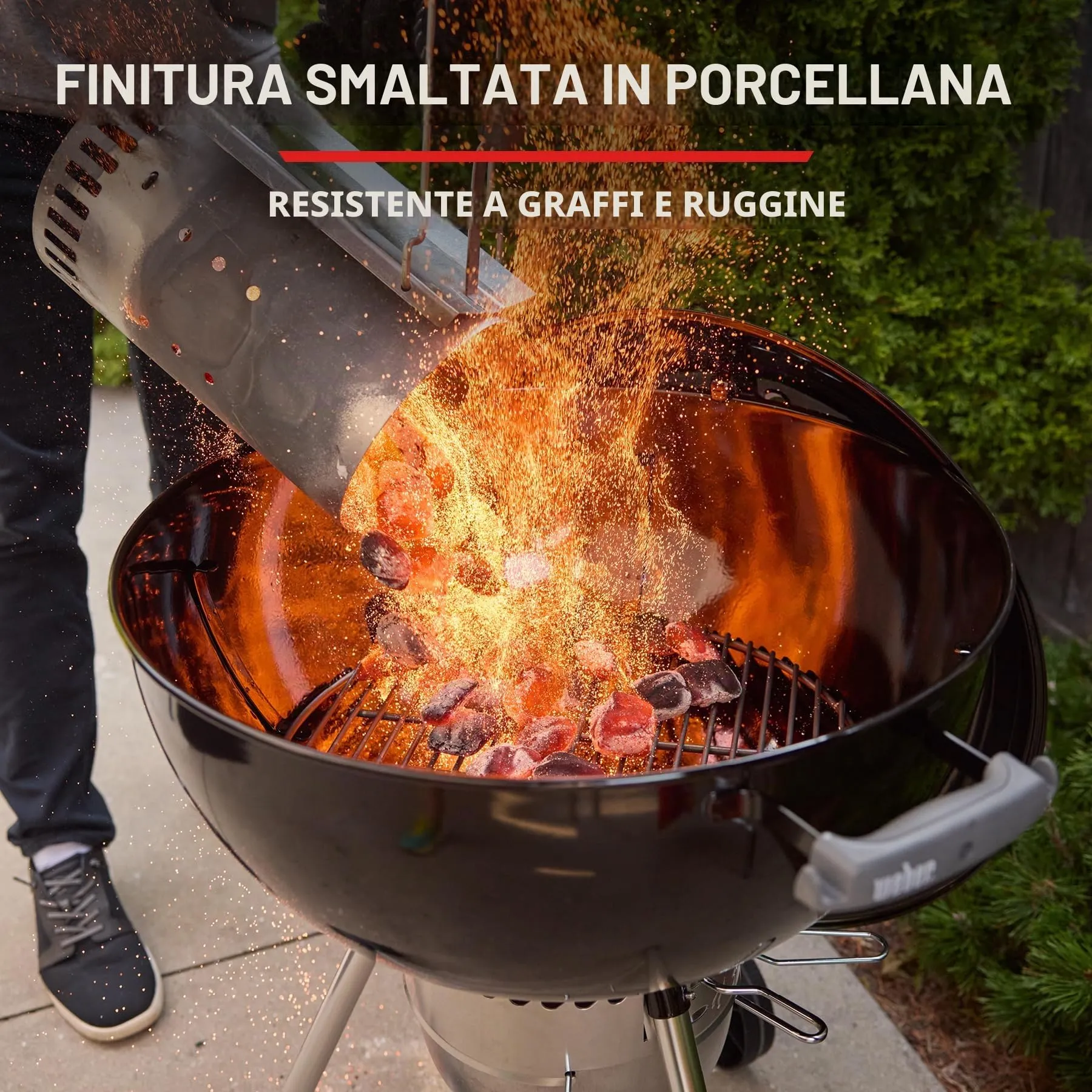 Weber Original Kettle Barbecue a Carbone 47 cm con Supporto e Ruote - immagine 10