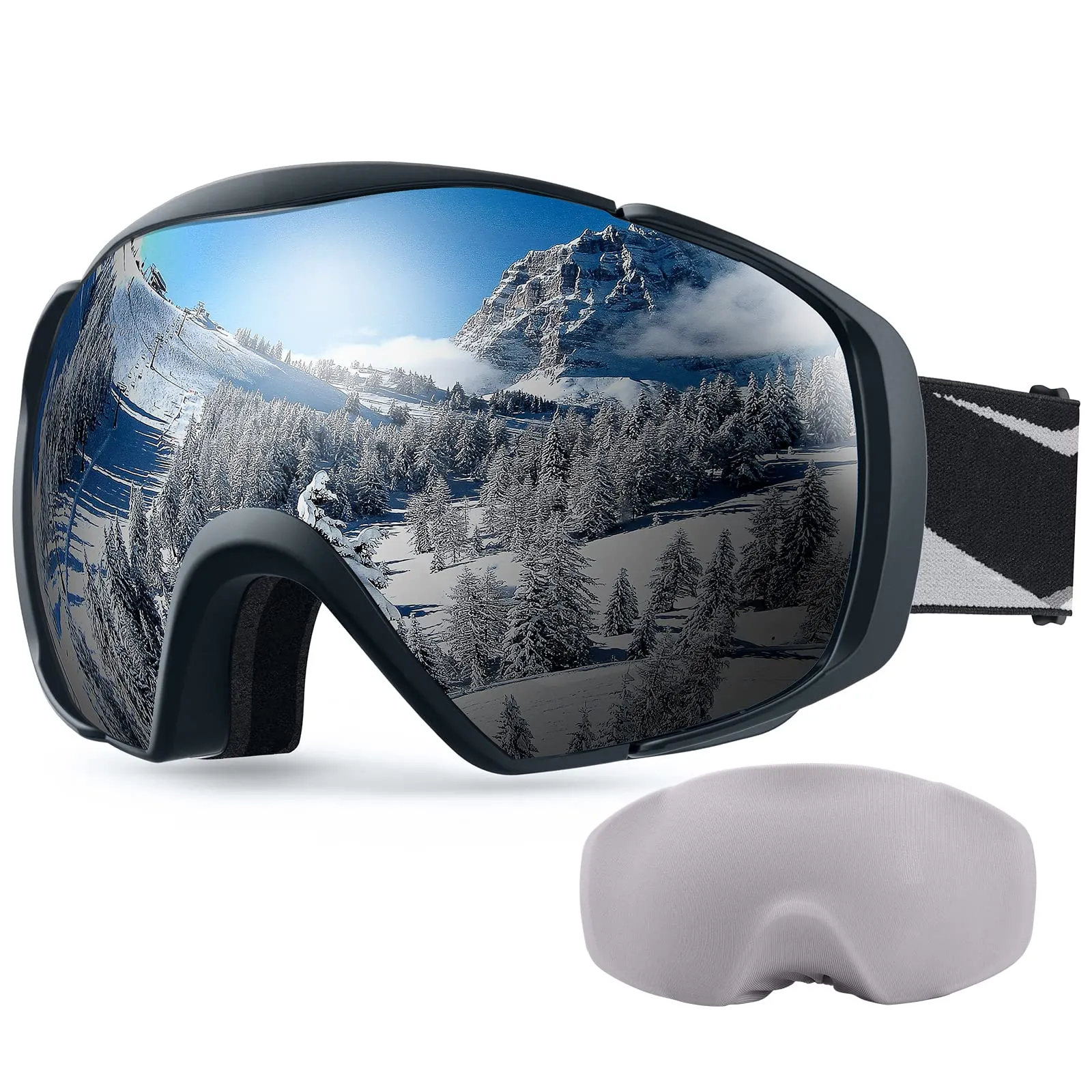 OutdoorMaster Maschera Sci Modello Classic OTG Lenti Anti-Appannamento e Protezione UV400 Compatibile con Casco e Occhiali da Vista - immagine 1