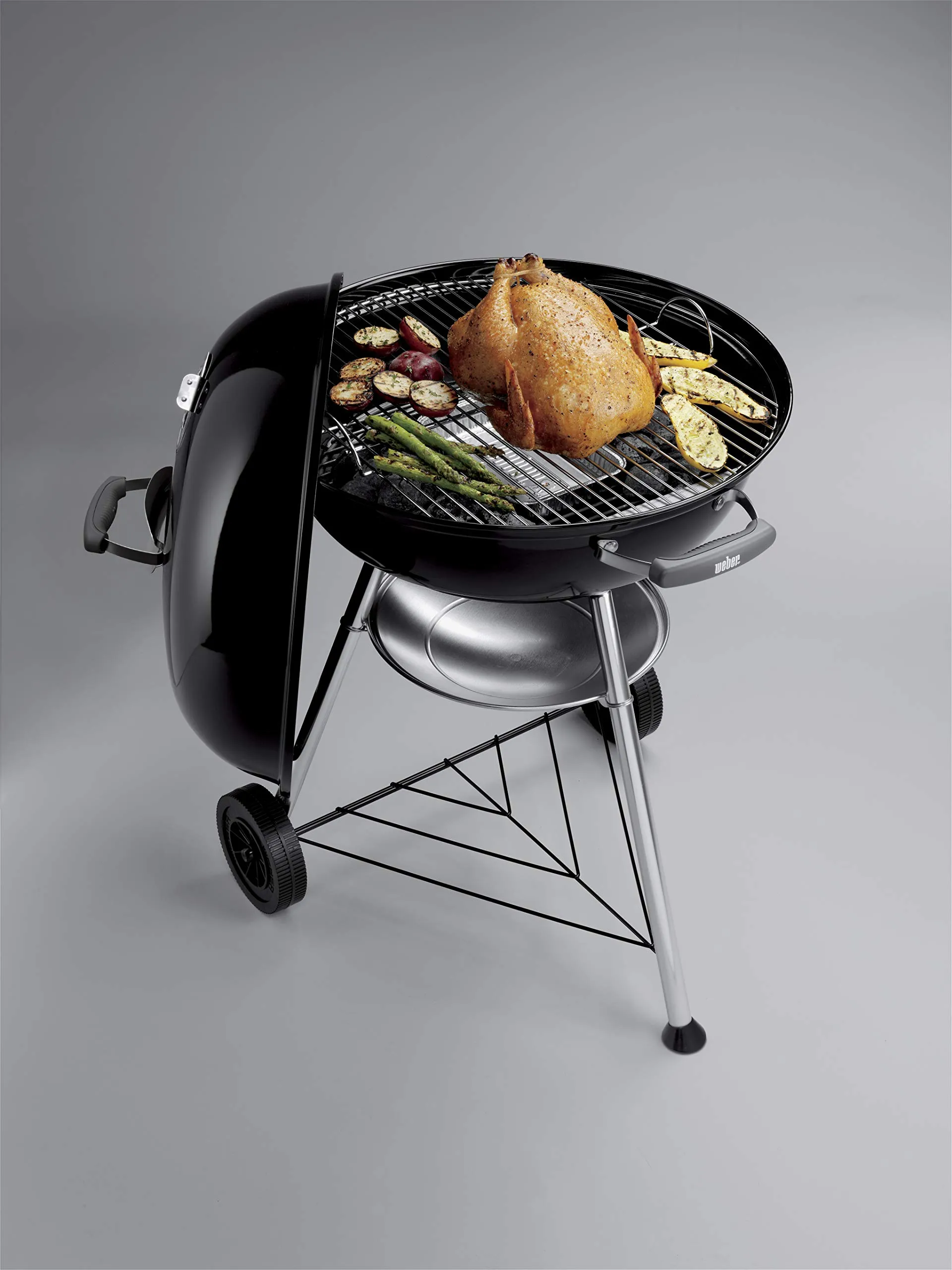 Weber Compact Kettle Barbecue a carbone 57 cm, Nero - immagine 9