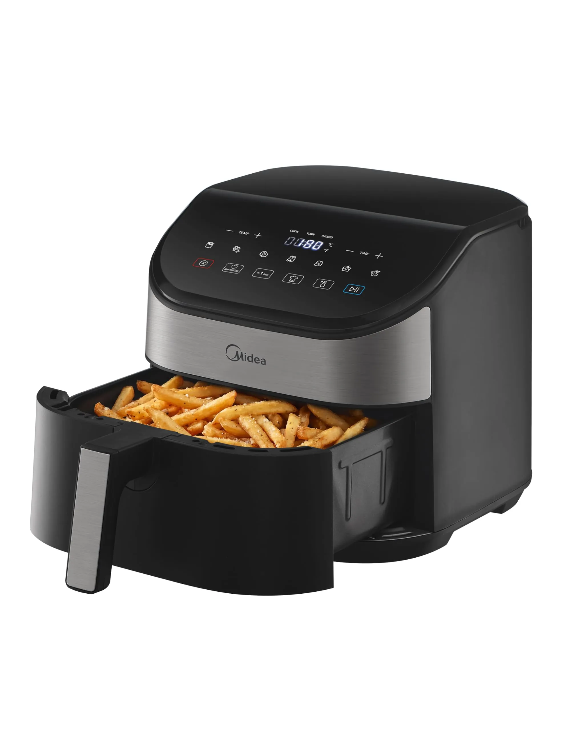 Midea Friggitrice ad Aria MAD45000ADK 1500W 4.5L Nero - immagine 1