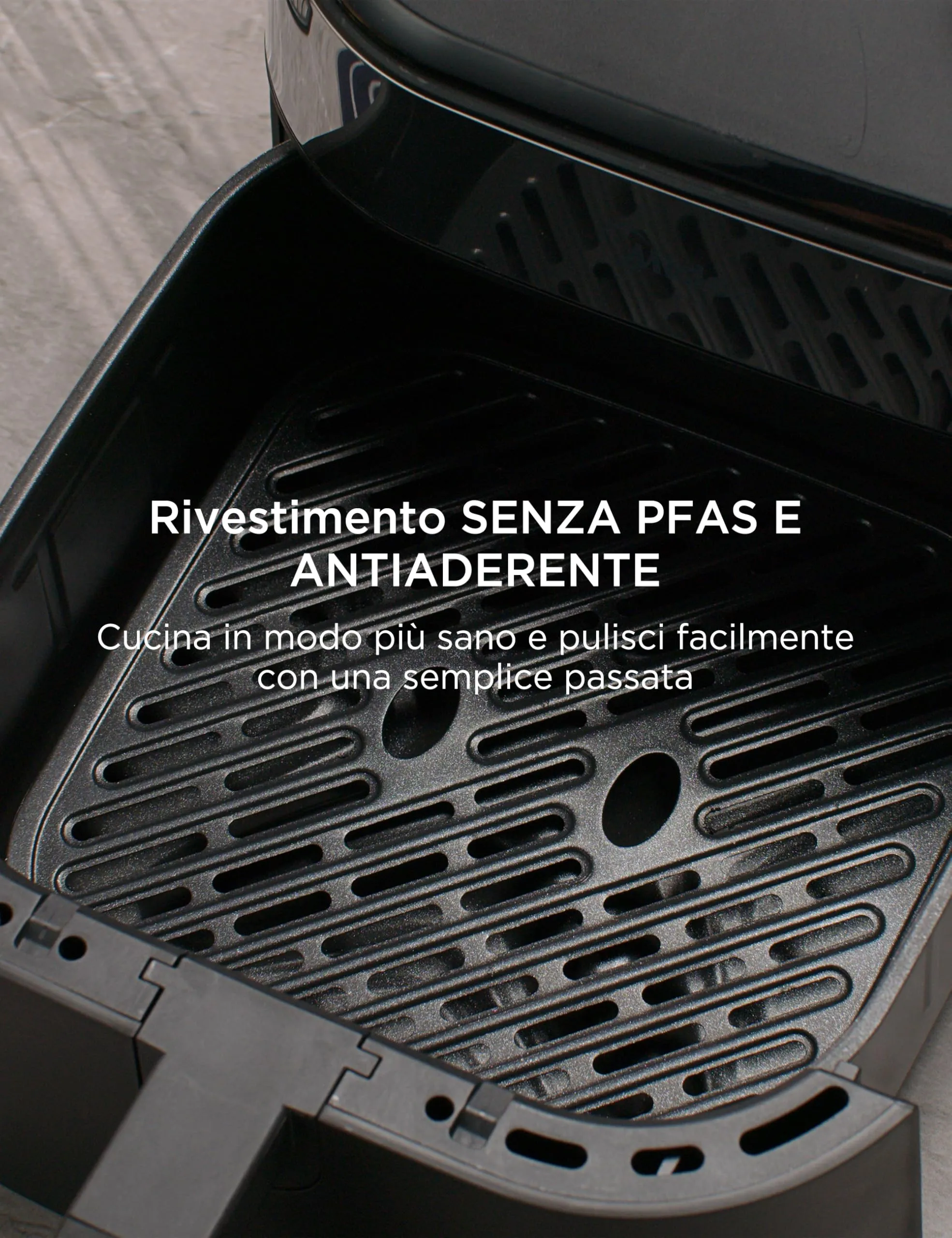 Midea Friggitrice ad Aria MAD45000ADK 1500W 4.5L Nero - immagine 7