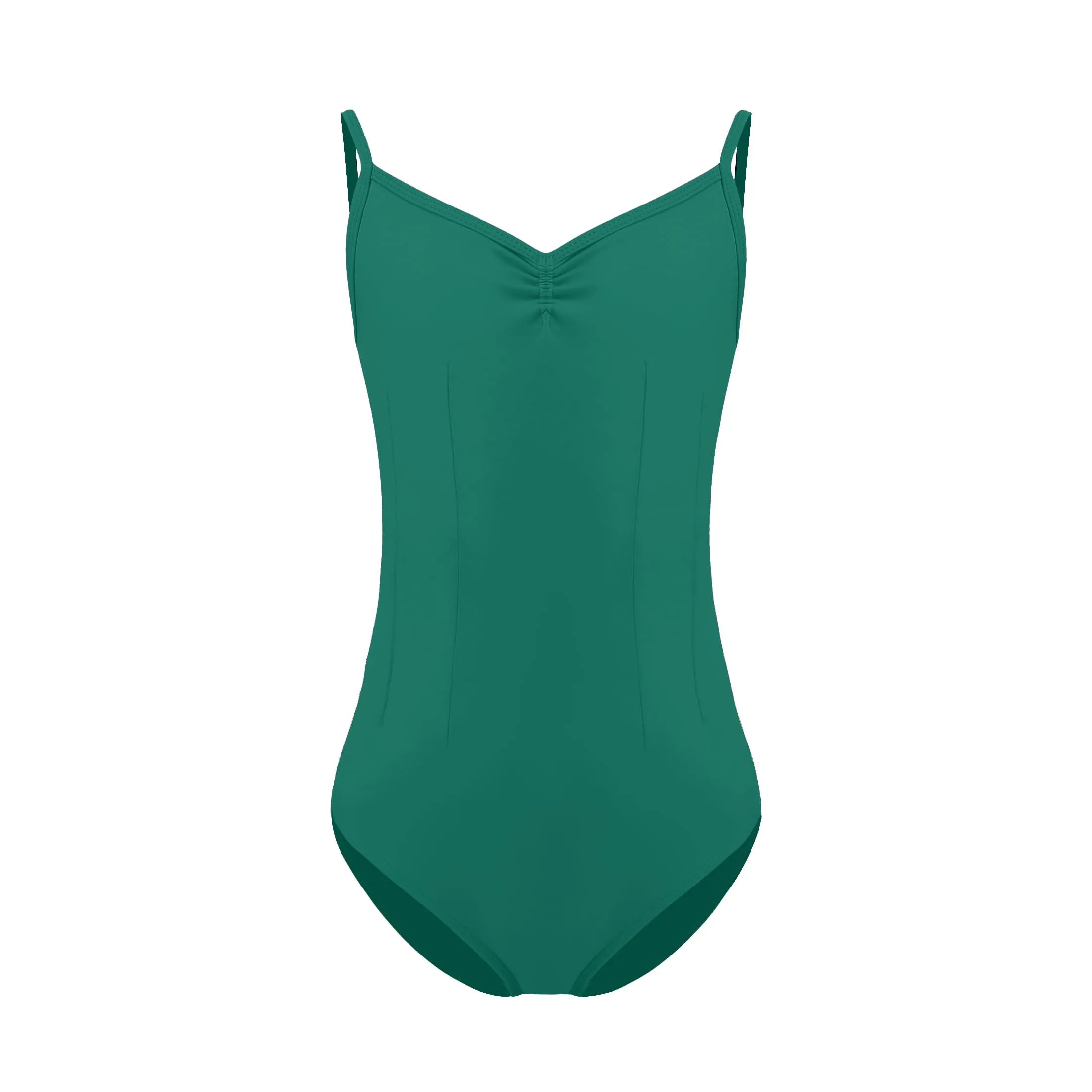 ZYXWVU Body Danza Classica Bambina con Spalline Regolabili, Verde, 11-12 anni - immagine 1