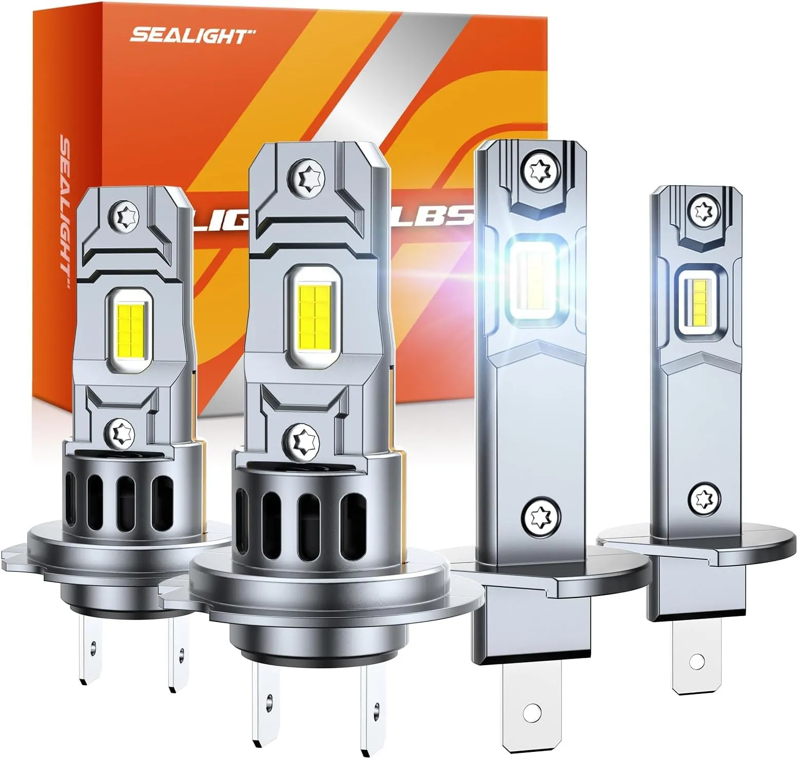 SEALIGHT LED Kit H7+H1 50000LM Versione 2026, 4 Pieces - immagine 1