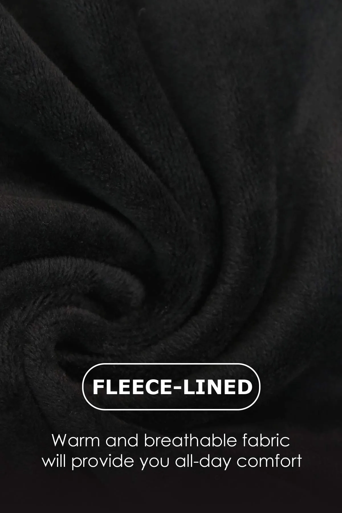 Smallshow Abbigliamento da Allattamento Invernale a Manica Lunga da Donna, L, Nero - immagine 4