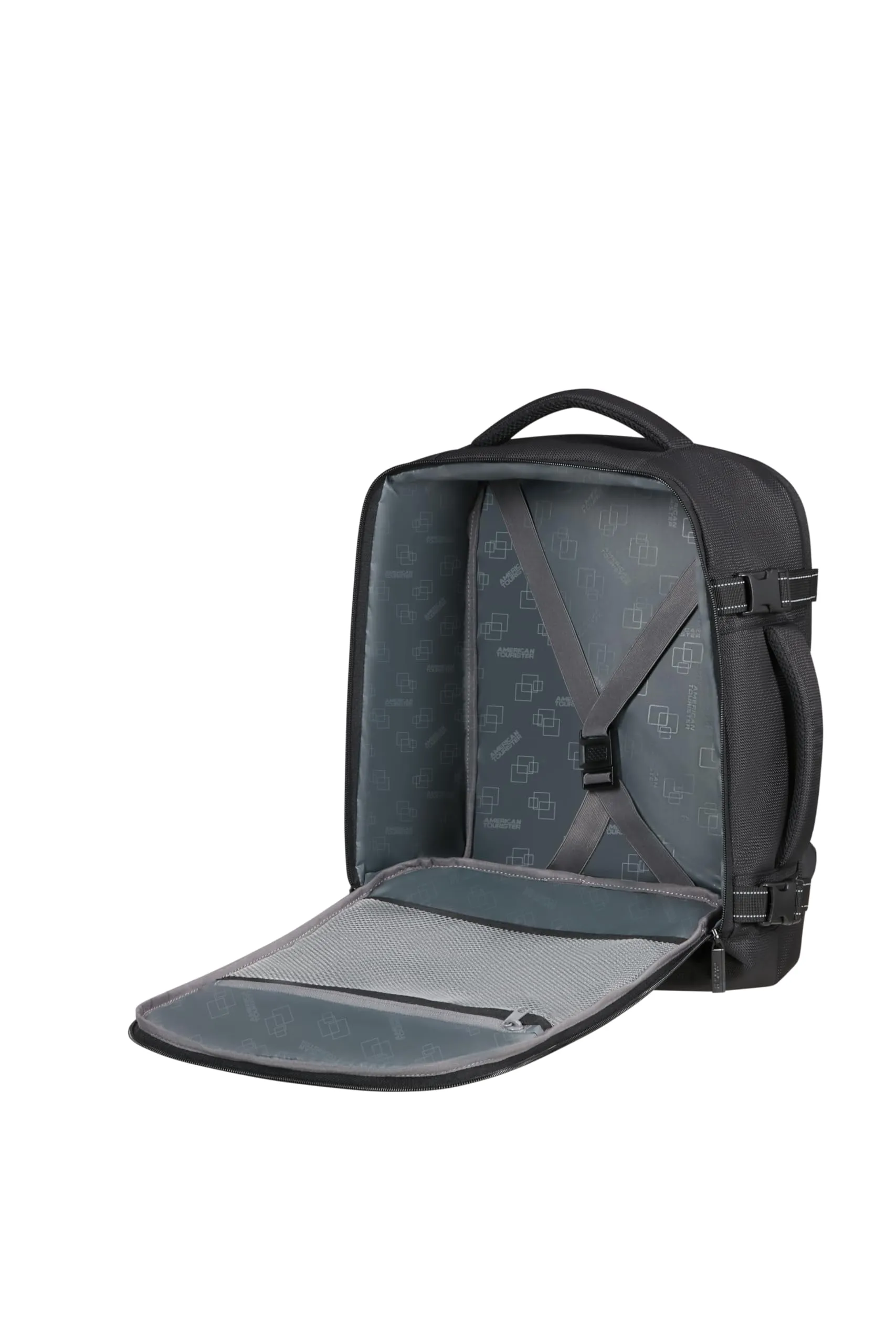 American Tourister Take2Cabin Pro Zaino Bagaglio a Mano Underseat 40 x 30 x 20 cm - Nero (Flash Black) - immagine 5
