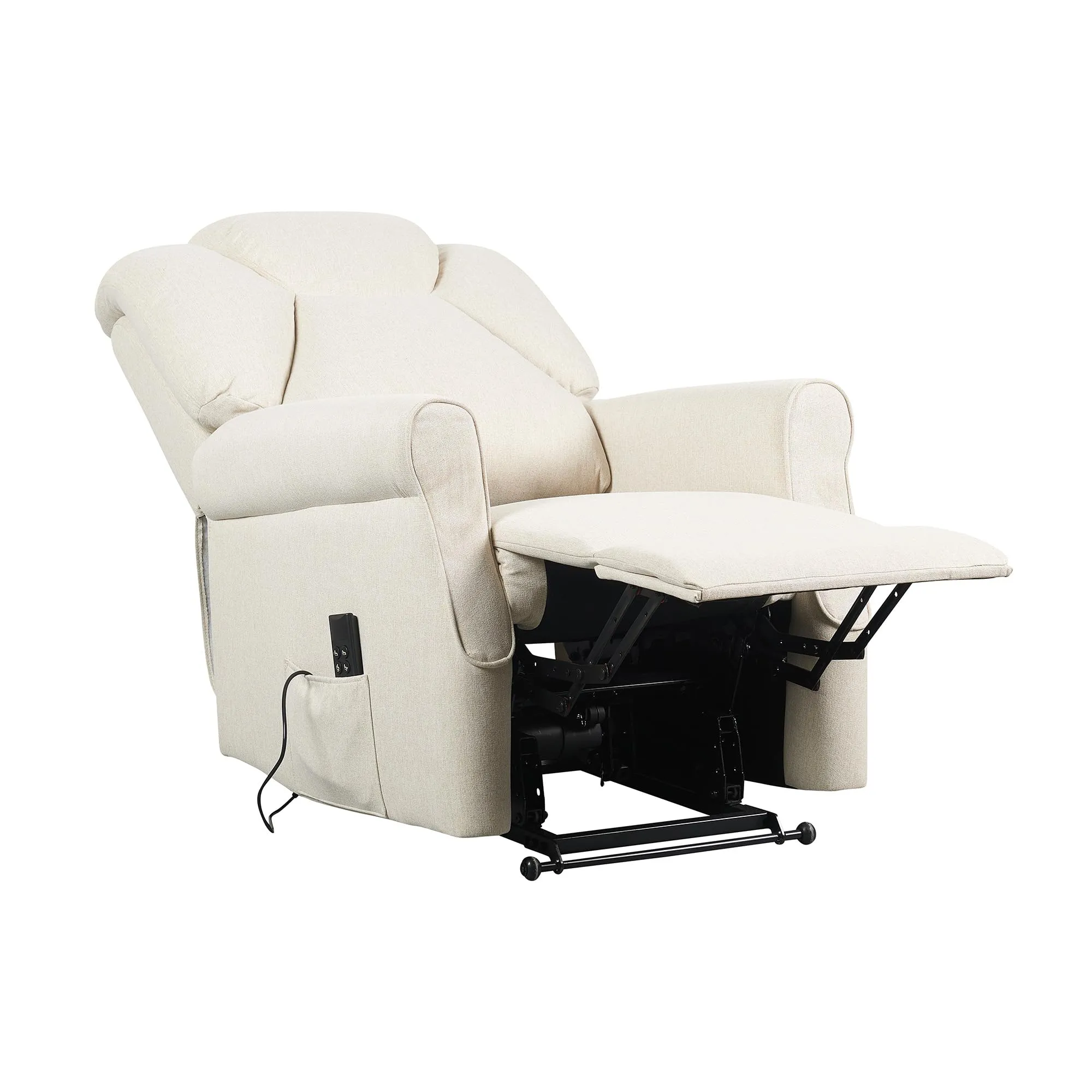 Poltrone Italia Angela2 Poltrona Relax Alzapersona Zero Gravity 2 Motori Beige - immagine 4