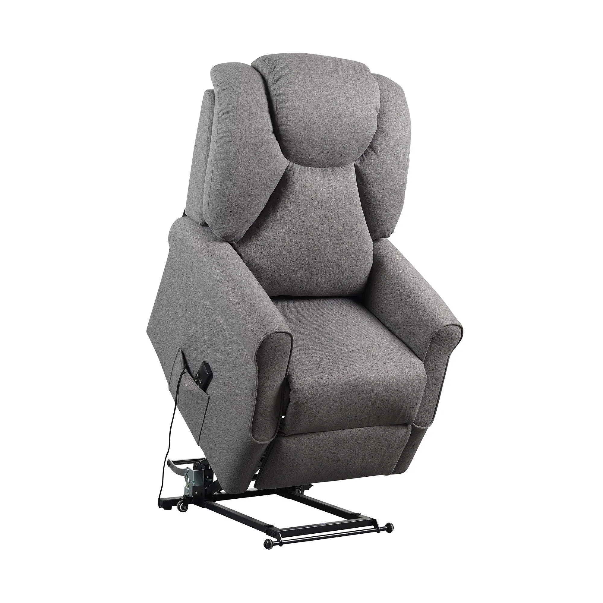Poltrone Italia Angela2 Poltrona Relax Alzapersona Zero Gravity 2 Motori Roller Grigio - immagine 3