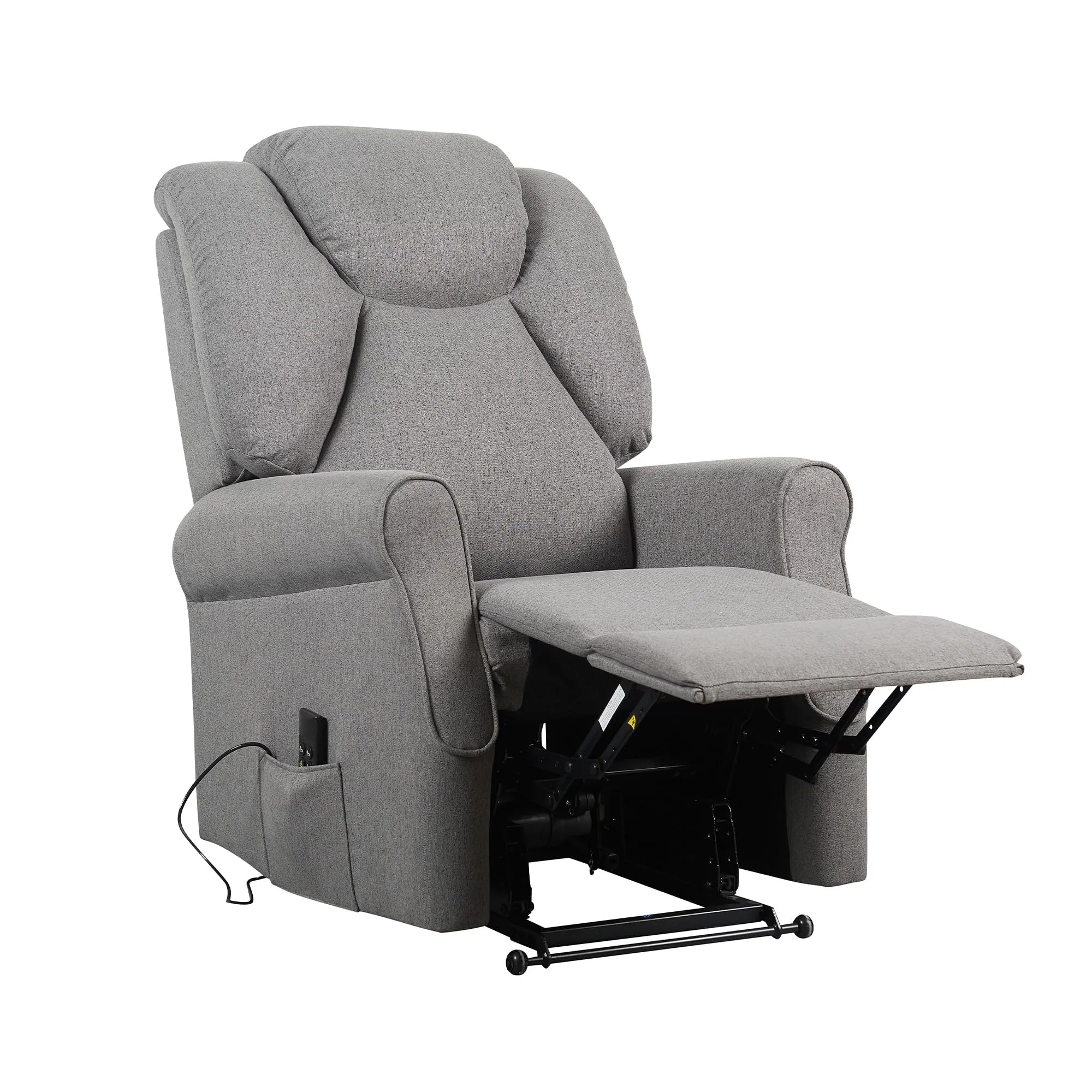 Poltrone Italia Angela2 Poltrona Relax Alzapersona Zero Gravity 2 Motori Roller Grigio - immagine 4