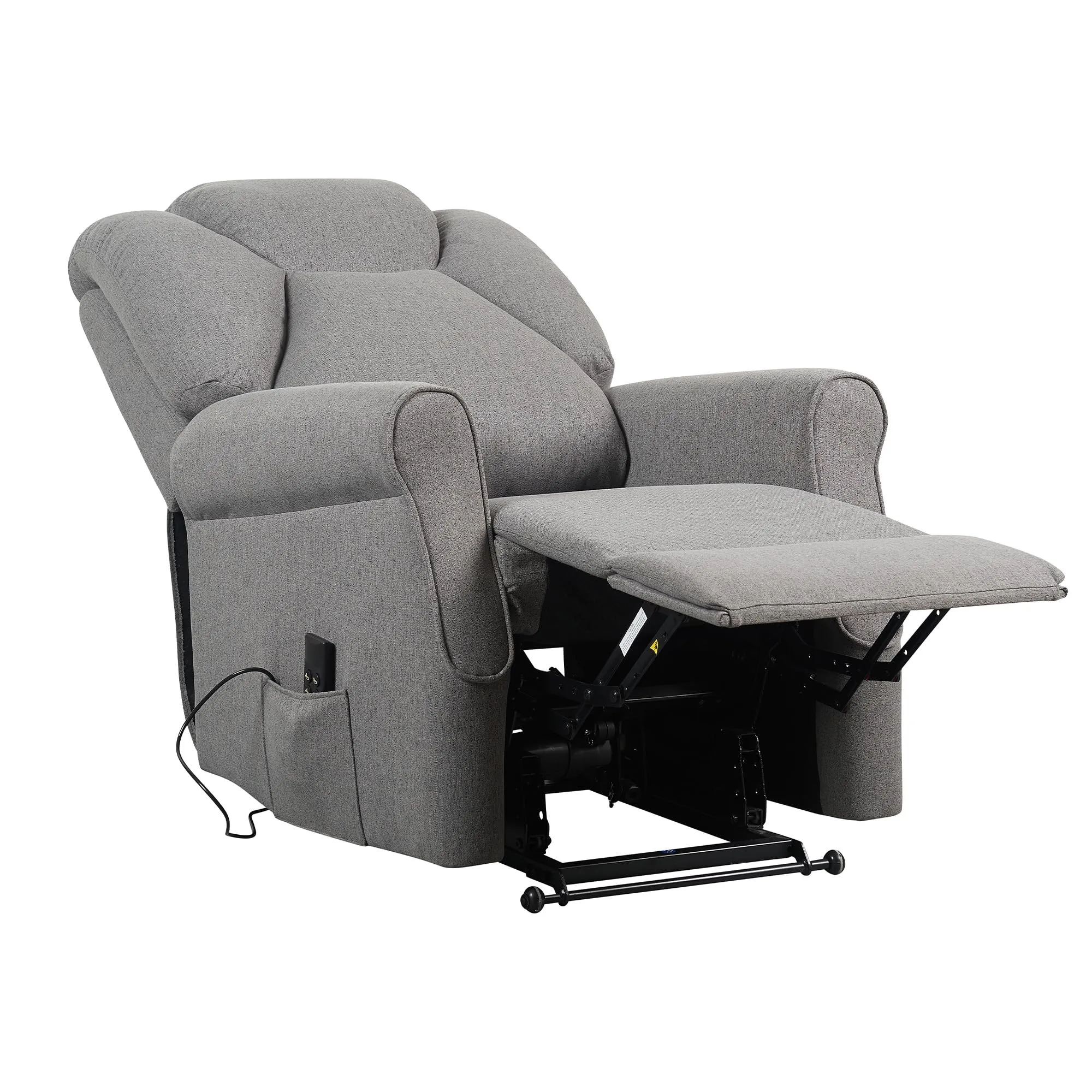 Poltrone Italia Angela2 Poltrona Relax Alzapersona Zero Gravity 2 Motori Roller Grigio - immagine 5