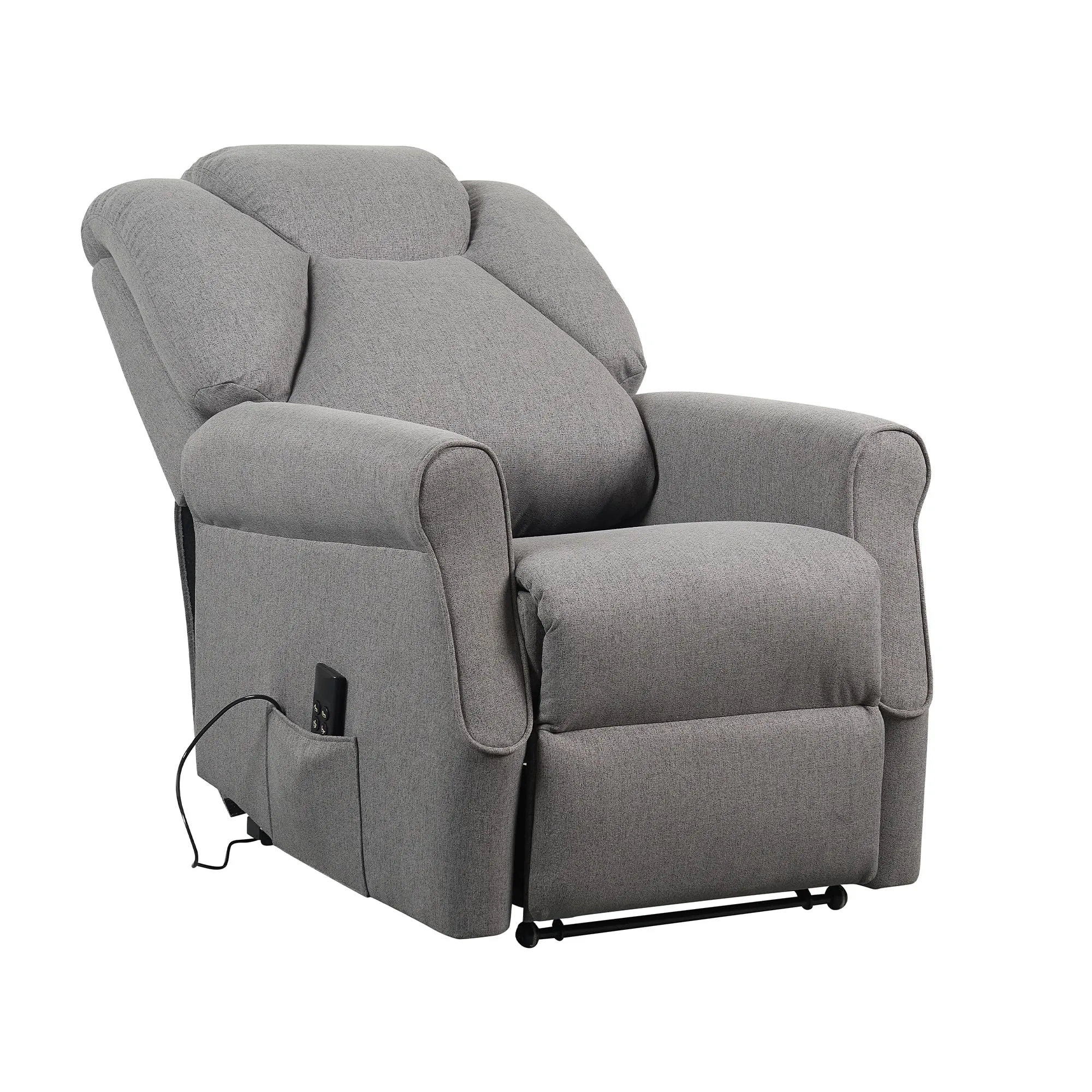 Poltrone Italia Angela2 Poltrona Relax Alzapersona Zero Gravity 2 Motori Roller Grigio - immagine 6